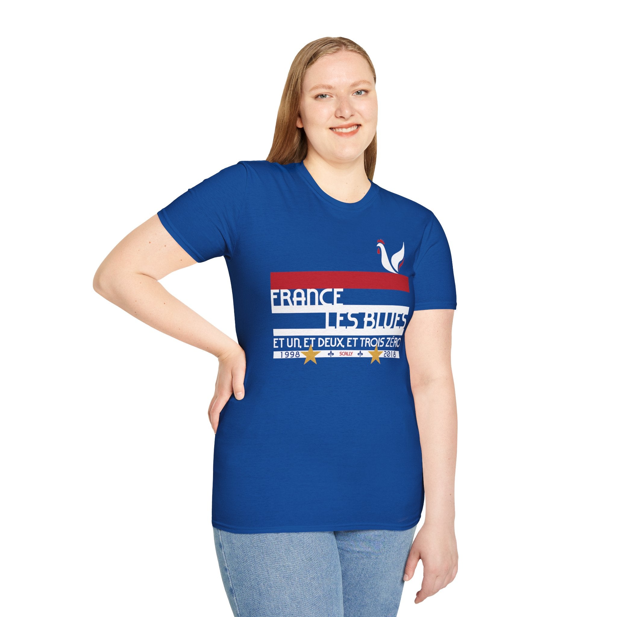 France World Cup 26 Retro T-Shirt | Scally Les Bleus Shirt | France Football Tee | Retro Soccer Shirt | Scallywag Swag