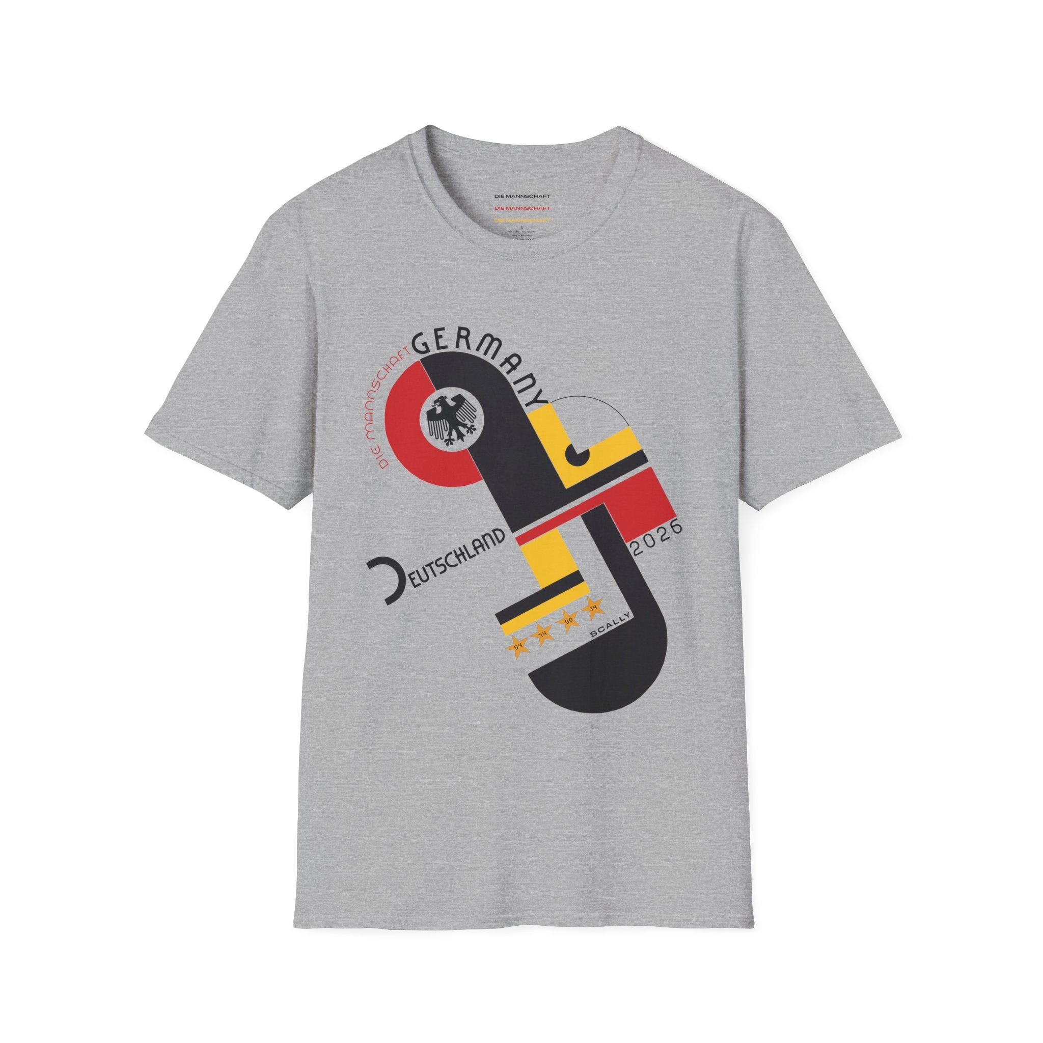 Germany WC 26 Retro T-Shirt | Scally Deutschland Shirt | Die Mannschaft Football Tee | Bauhaus Soccer Shirt | Scallywag Swag