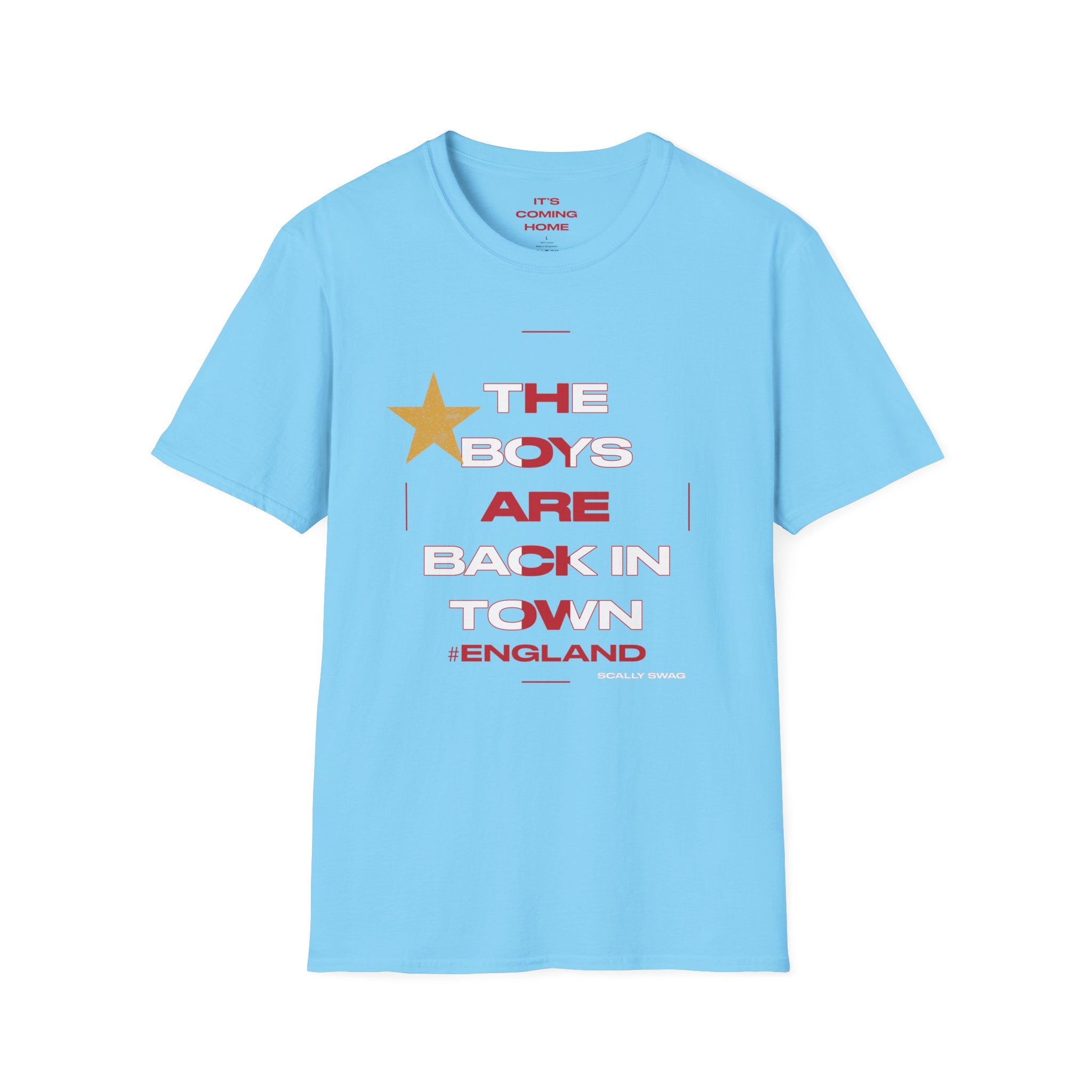 England WC 26 Retro Boys T-Shirt | Scally England Shirt | Three Lions Football Tee | Retro England Soccer Shirt | Scallywag Swag