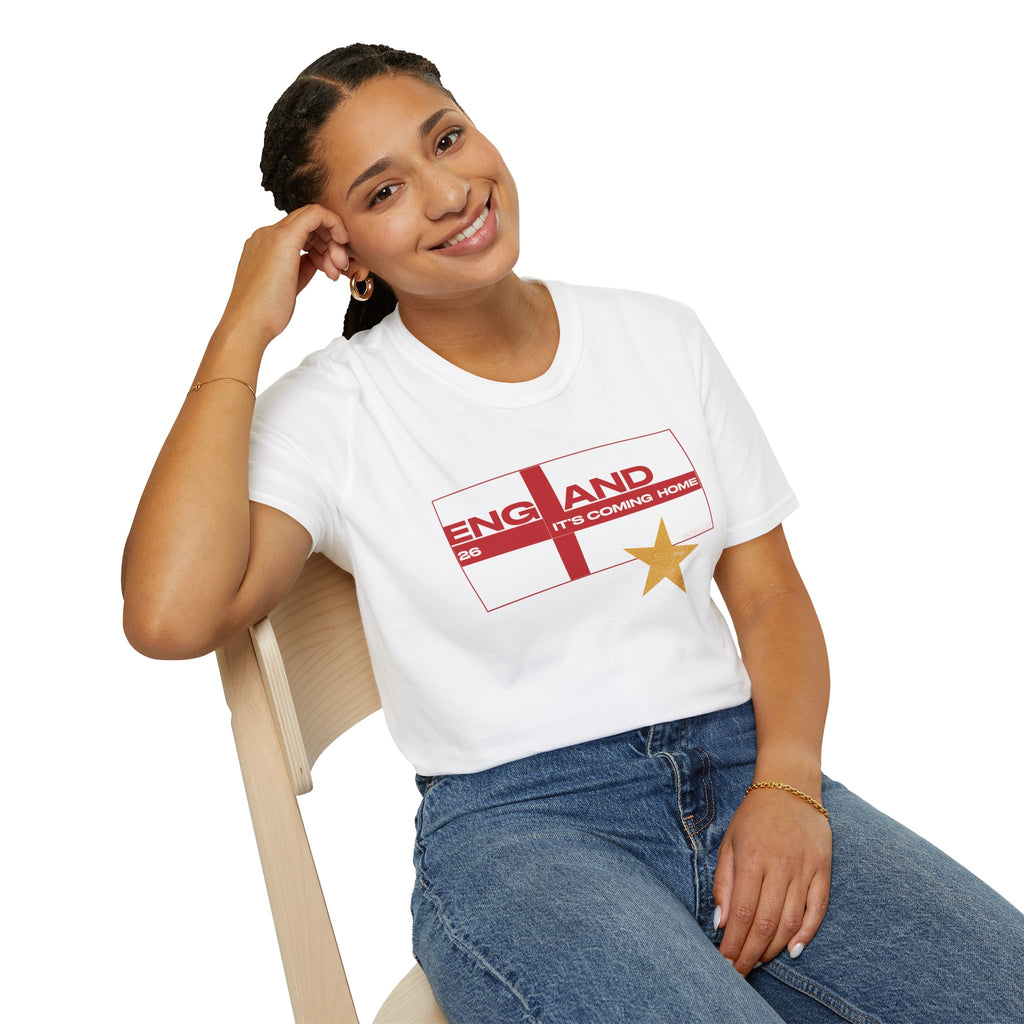 England WC 26 Retro Boys T-Shirt | Scally England Shirt | Three Lions Football Tee | It's Coming Home Shirt | Scallywag Swag