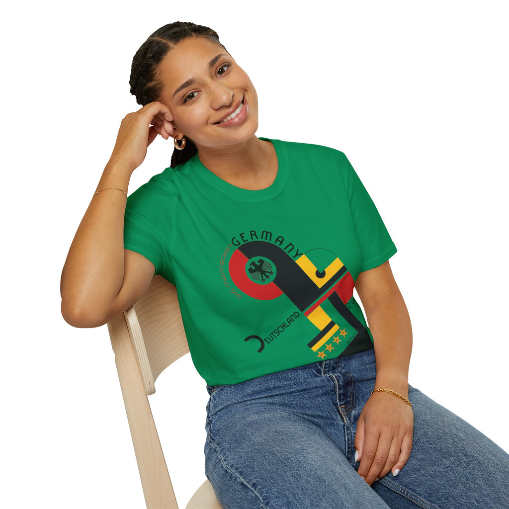 Germany WC 26 Retro T-Shirt | Scally Deutschland Shirt | Die Mannschaft Football Tee | Bauhaus Soccer Shirt | Scallywag Swag