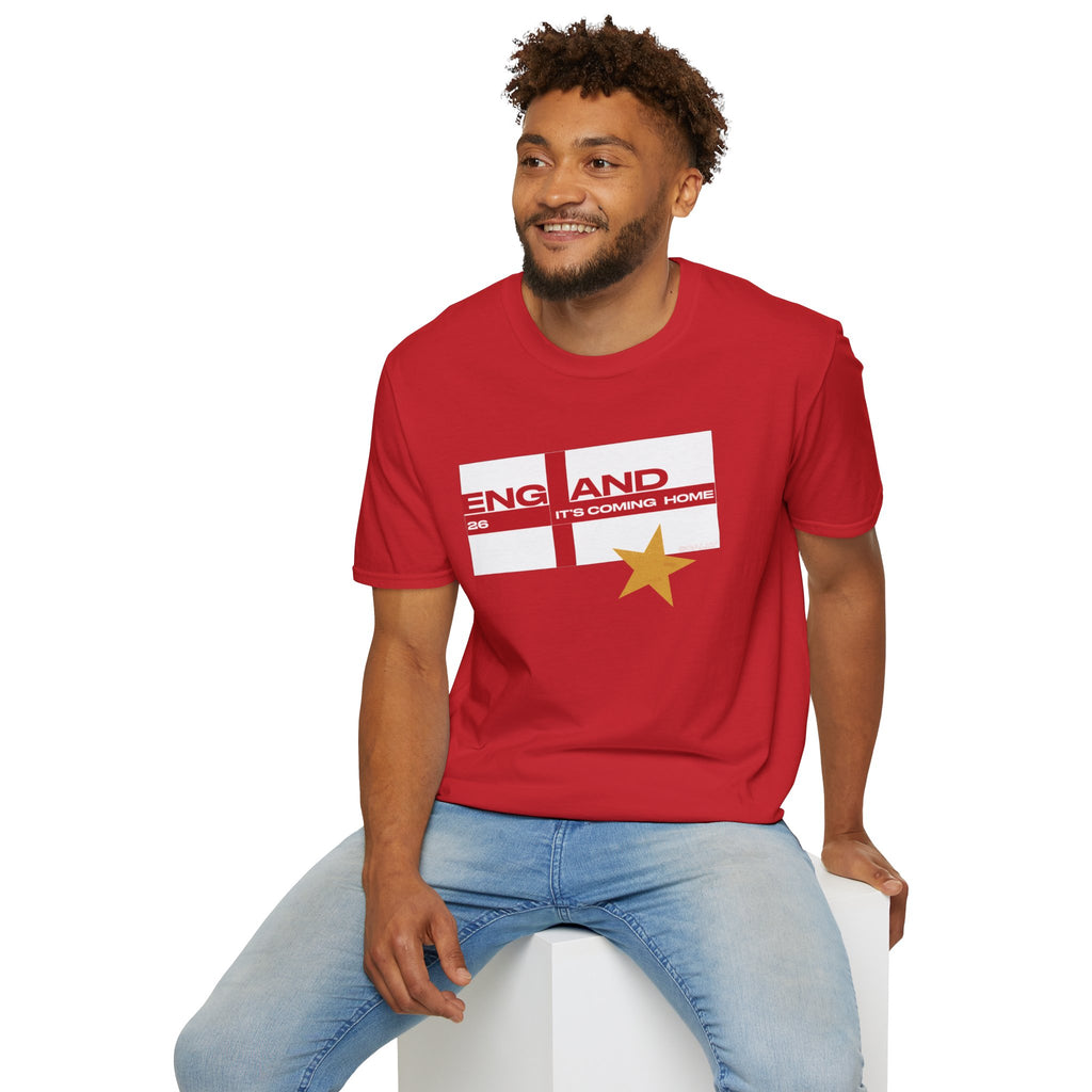 England WC 26 Retro Boys T-Shirt | Scally England Shirt | Three Lions Football Tee | It's Coming Home Shirt | Scallywag Swag