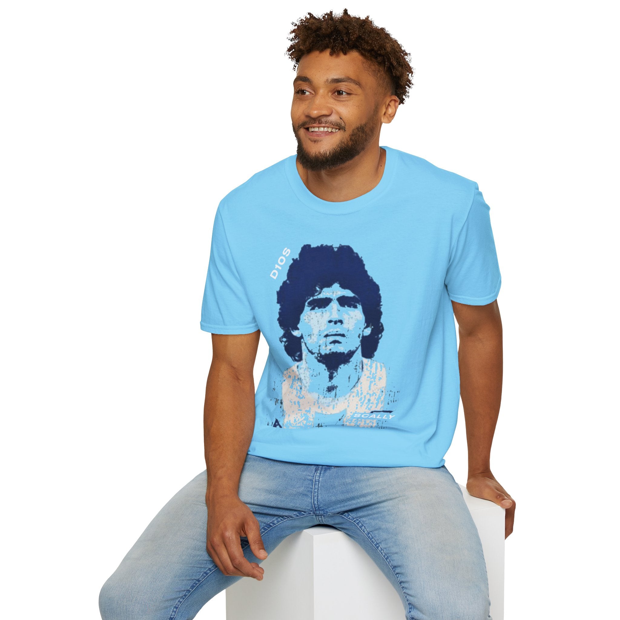 Scally - Diego Maradona Shirt - WC 26 | Retro Argentina Football Tee | Maradona Napoli Inspired T Shirt