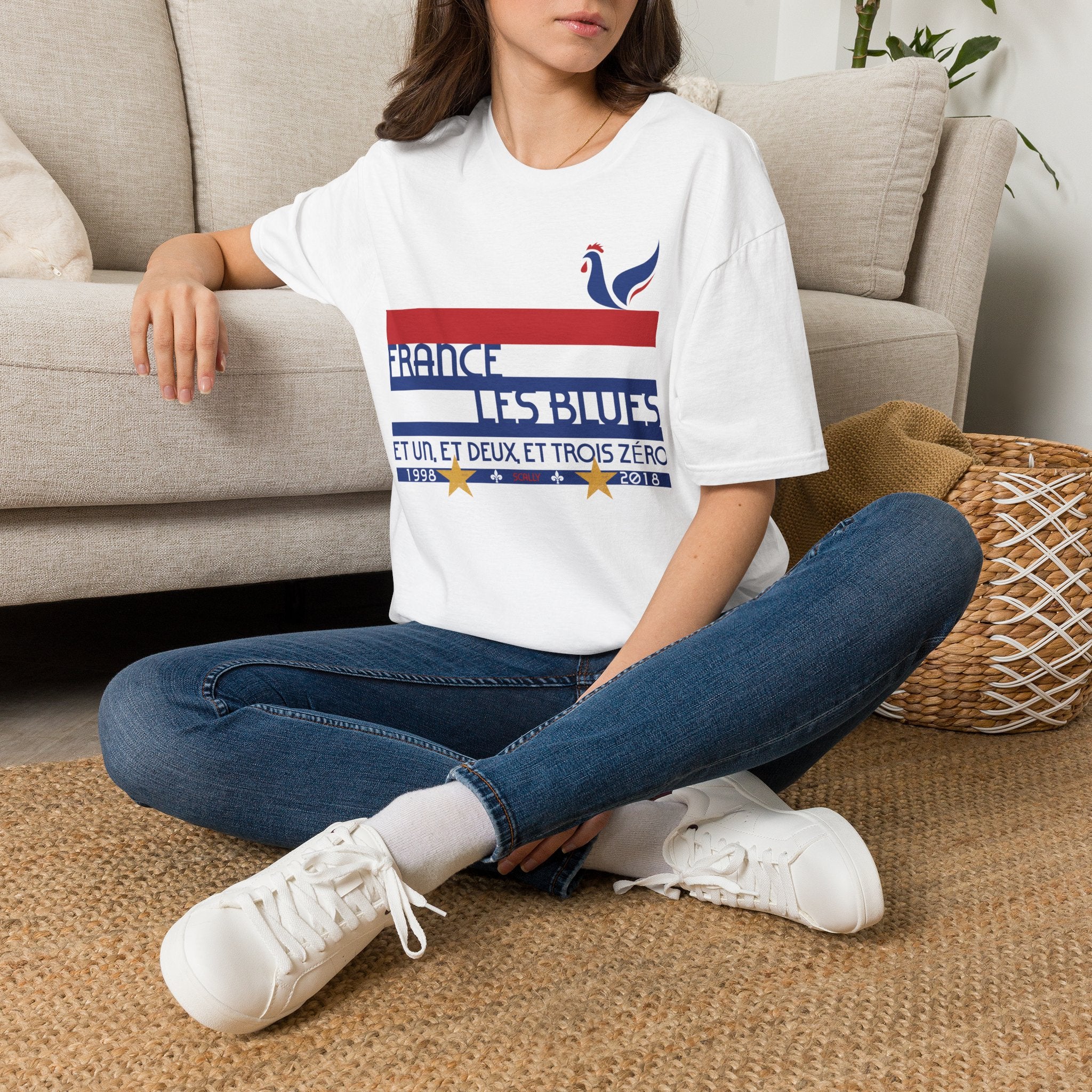 France World Cup 26 Retro T-Shirt | Scally Les Bleus Shirt | France Football Tee | Retro Soccer Shirt | Scallywag Swag