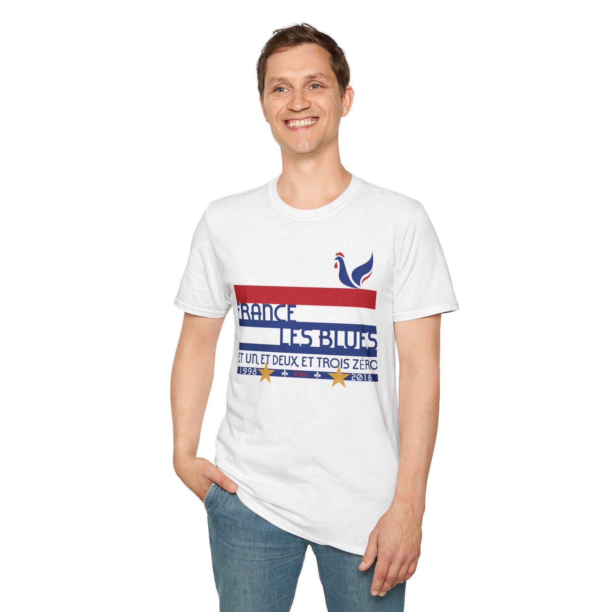 France World Cup 26 Retro T-Shirt | Scally Les Bleus Shirt | France Football Tee | Retro Soccer Shirt | Scallywag Swag