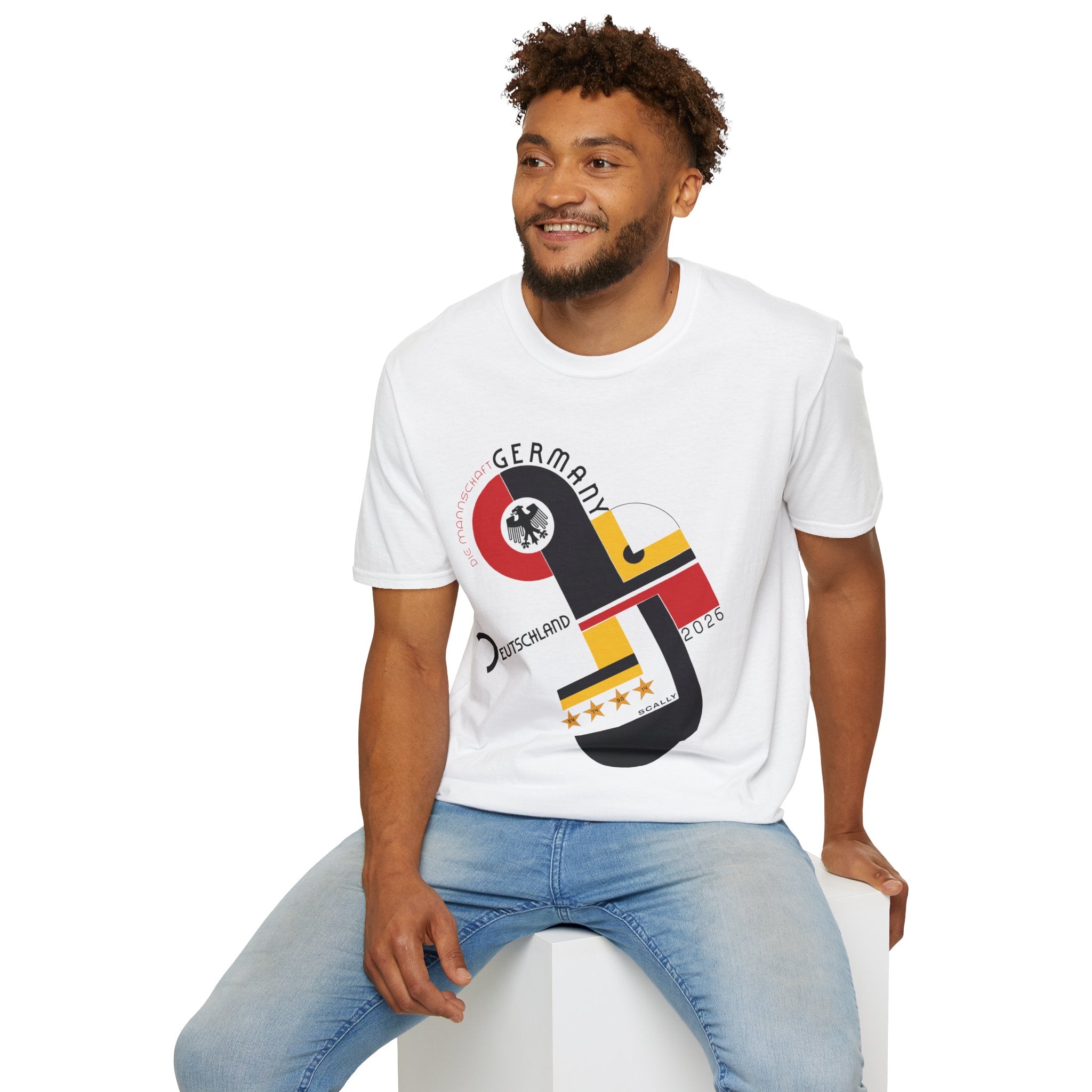 Germany WC 26 Retro T-Shirt | Scally Deutschland Shirt | Die Mannschaft Football Tee | Bauhaus Soccer Shirt | Scallywag Swag