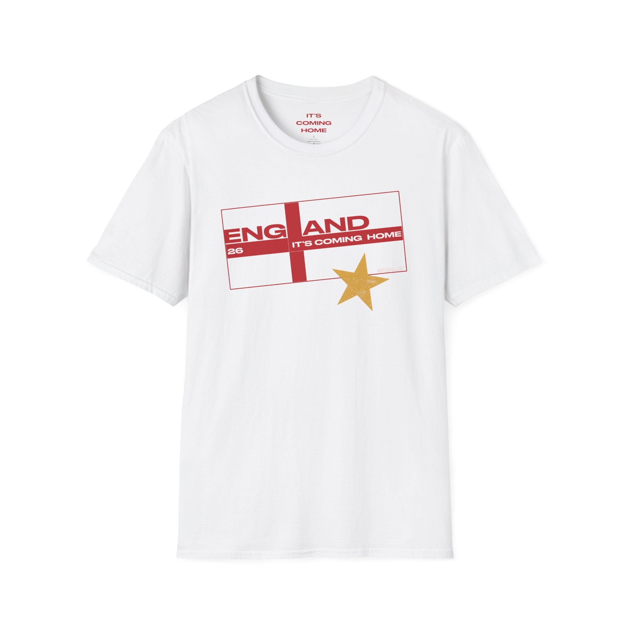 England WC 26 Retro Boys T-Shirt | Scally England Shirt | Three Lions Football Tee | It's Coming Home Shirt | Scallywag Swag