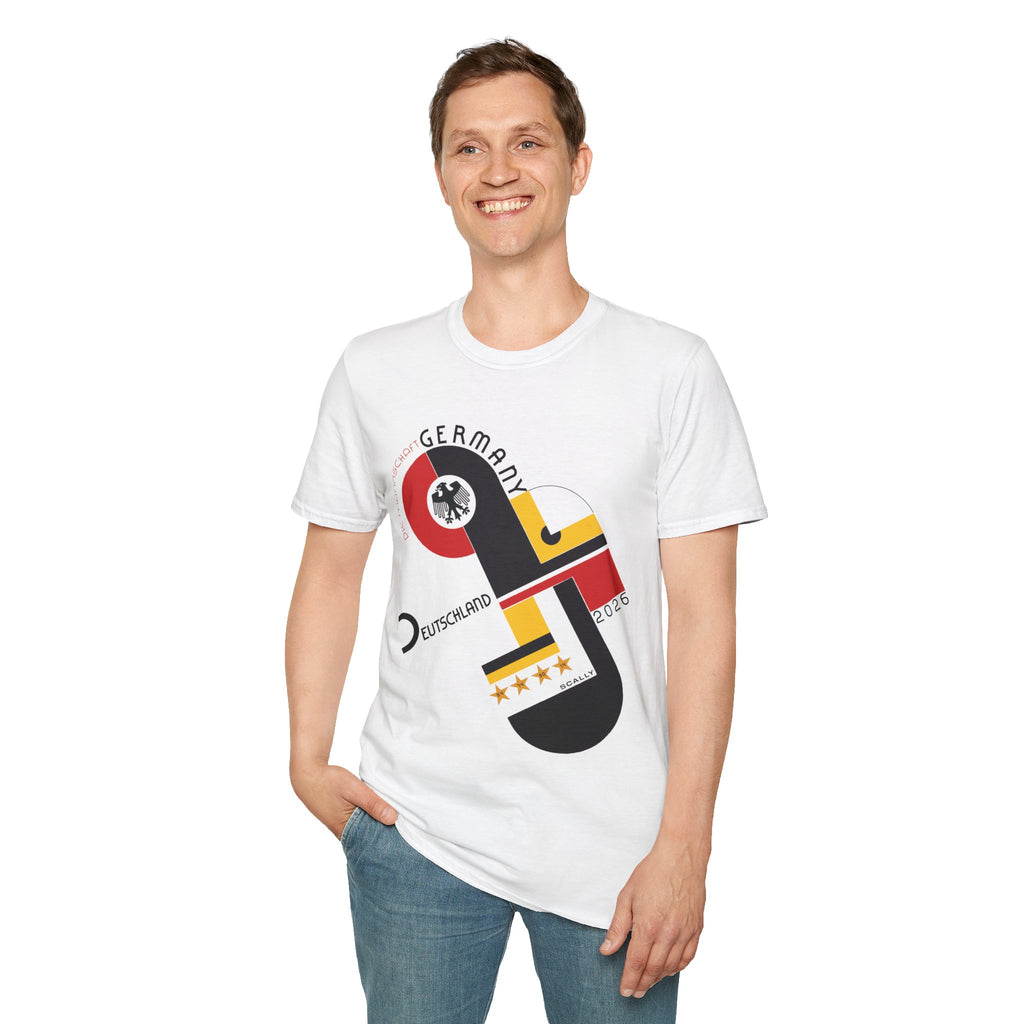Germany WC 26 Retro T-Shirt | Scally Deutschland Shirt | Die Mannschaft Football Tee | Bauhaus Soccer Shirt | Scallywag Swag