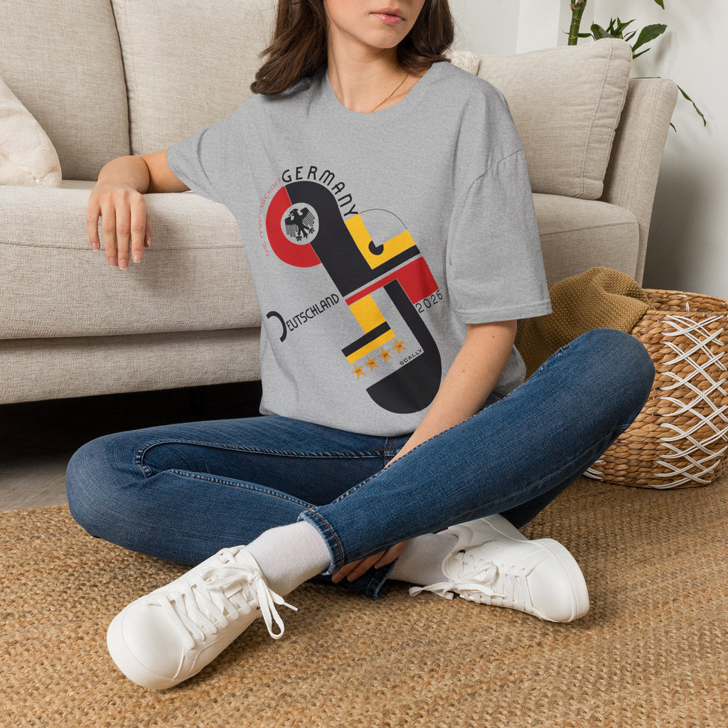 Germany WC 26 Retro T-Shirt | Scally Deutschland Shirt | Die Mannschaft Football Tee | Bauhaus Soccer Shirt | Scallywag Swag