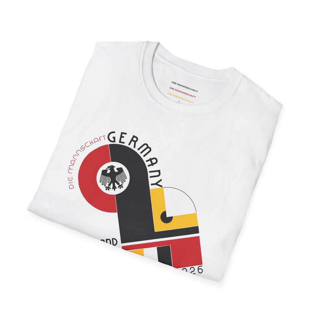 Germany WC 26 Retro T-Shirt | Scally Deutschland Shirt | Die Mannschaft Football Tee | Bauhaus Soccer Shirt | Scallywag Swag