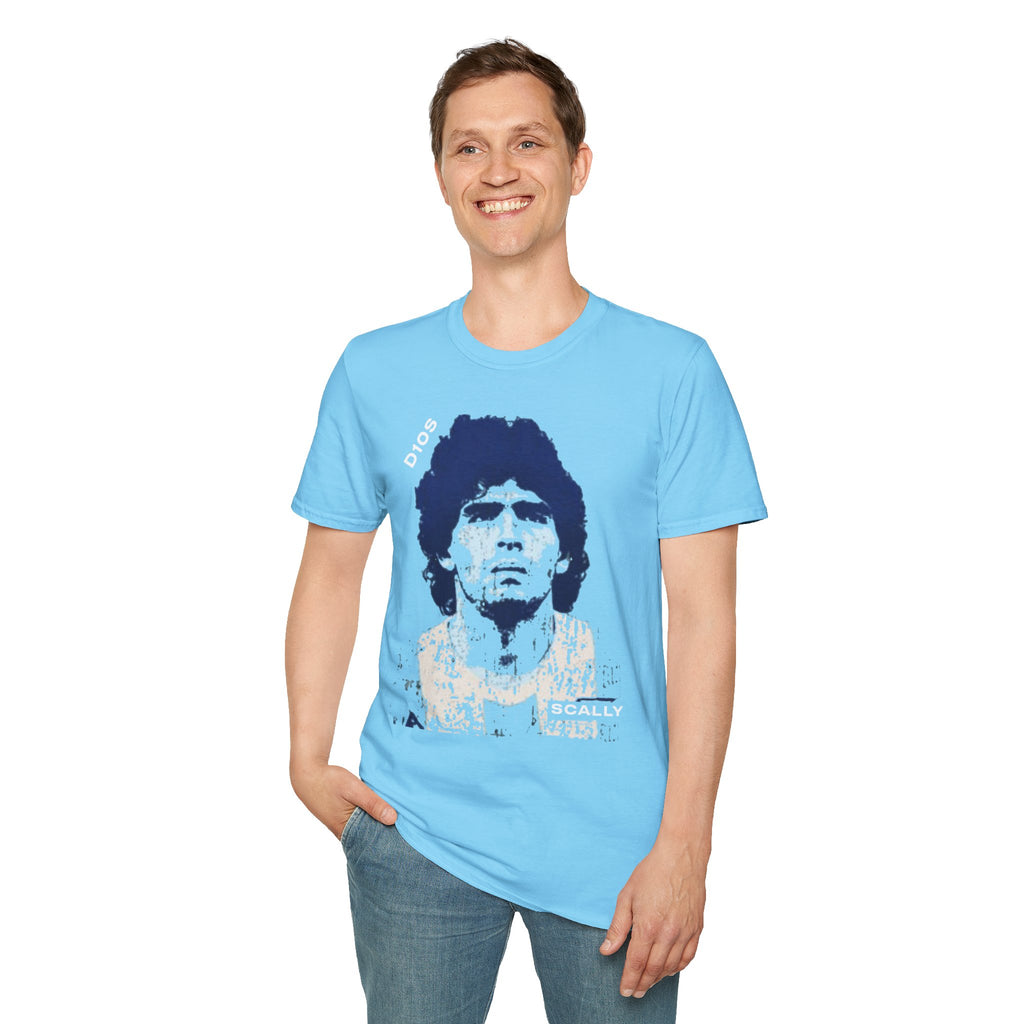 Scally - Diego Maradona Shirt - WC 26 | Retro Argentina Football Tee | Maradona Napoli Inspired T Shirt