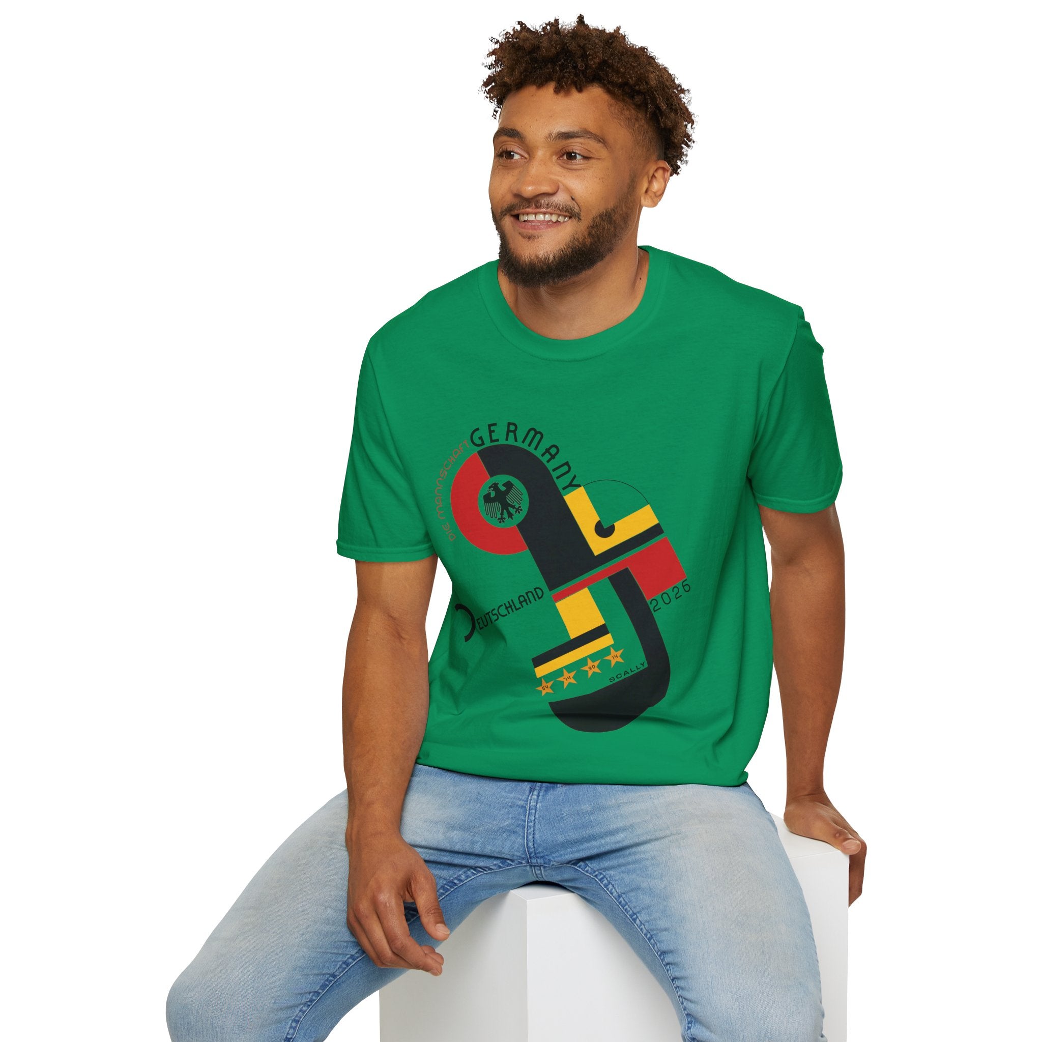 Germany WC 26 Retro T-Shirt | Scally Deutschland Shirt | Die Mannschaft Football Tee | Bauhaus Soccer Shirt | Scallywag Swag