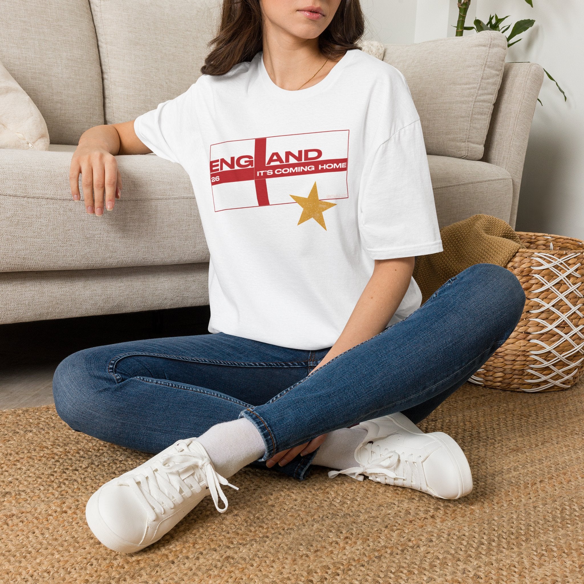 England WC 26 Retro Boys T-Shirt | Scally England Shirt | Three Lions Football Tee | It's Coming Home Shirt | Scallywag Swag