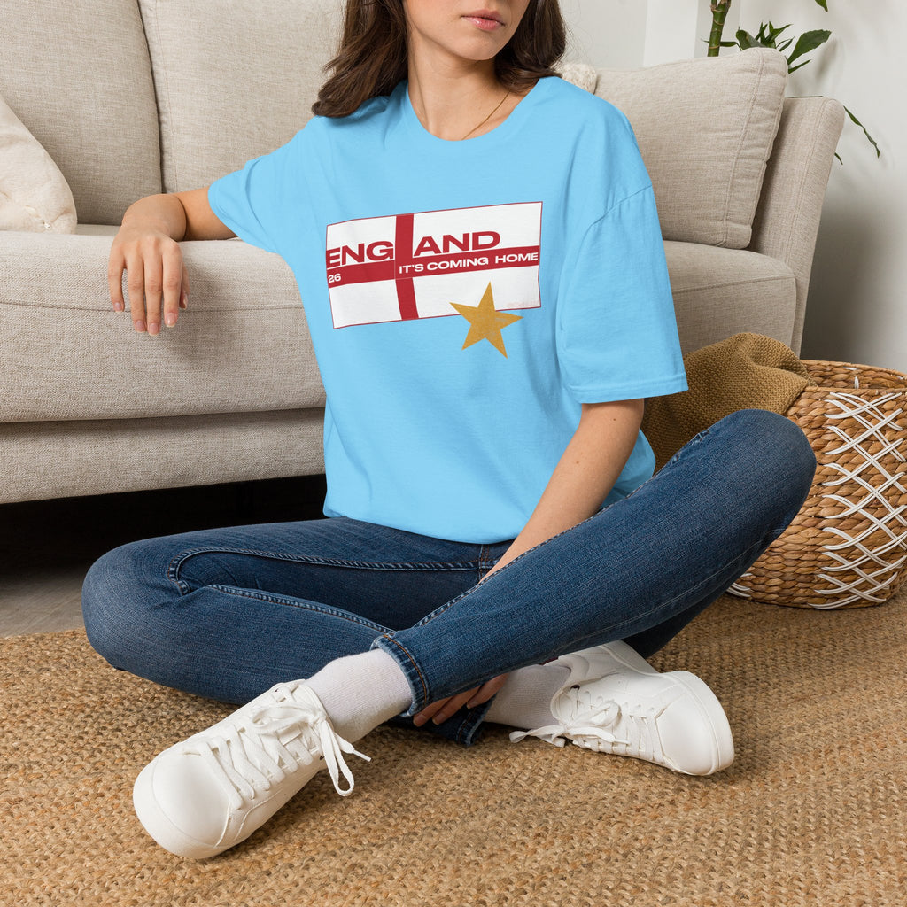 England WC 26 Retro Boys T-Shirt | Scally England Shirt | Three Lions Football Tee | It's Coming Home Shirt | Scallywag Swag