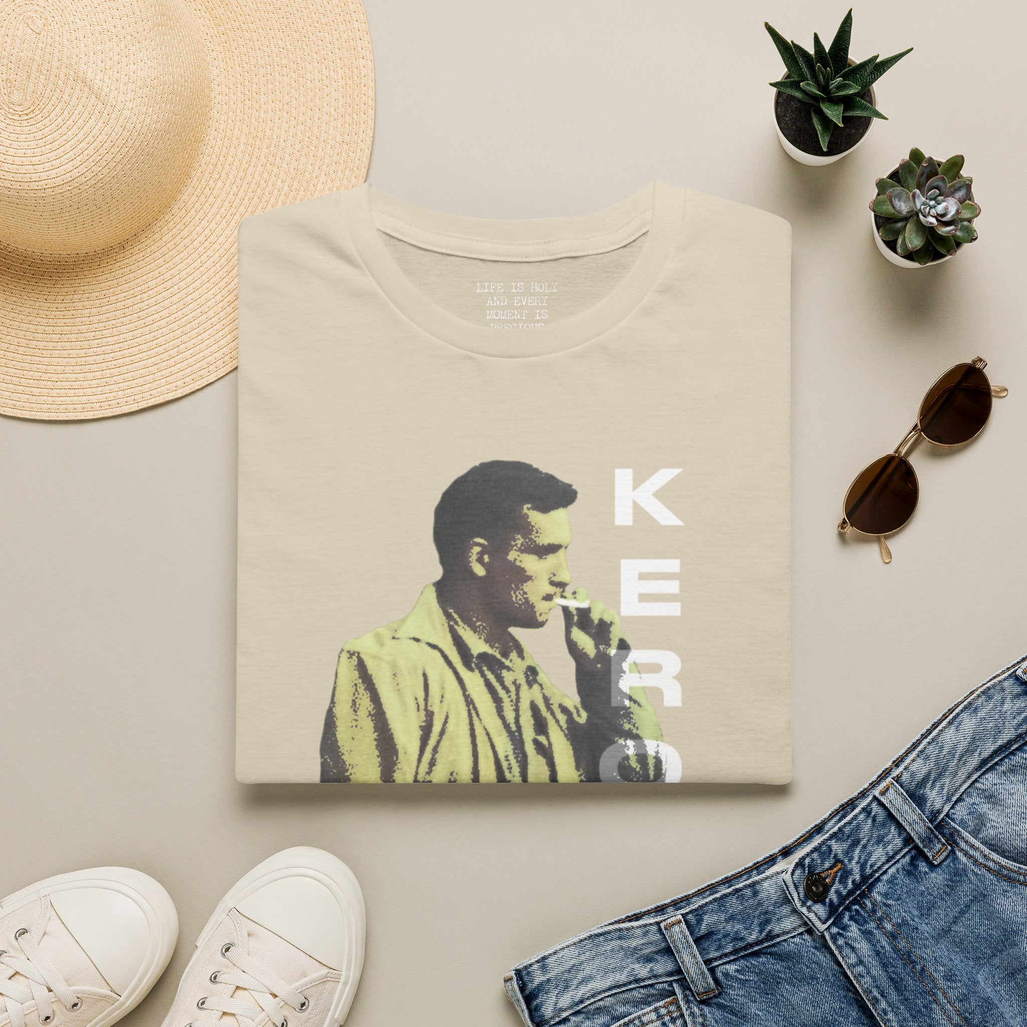 Jack Kerouac Life Is Precious T-Shirt | Beat Generation Tee | Literary Streetwear | On The Road Inspired Shirt | Scallywag Swag