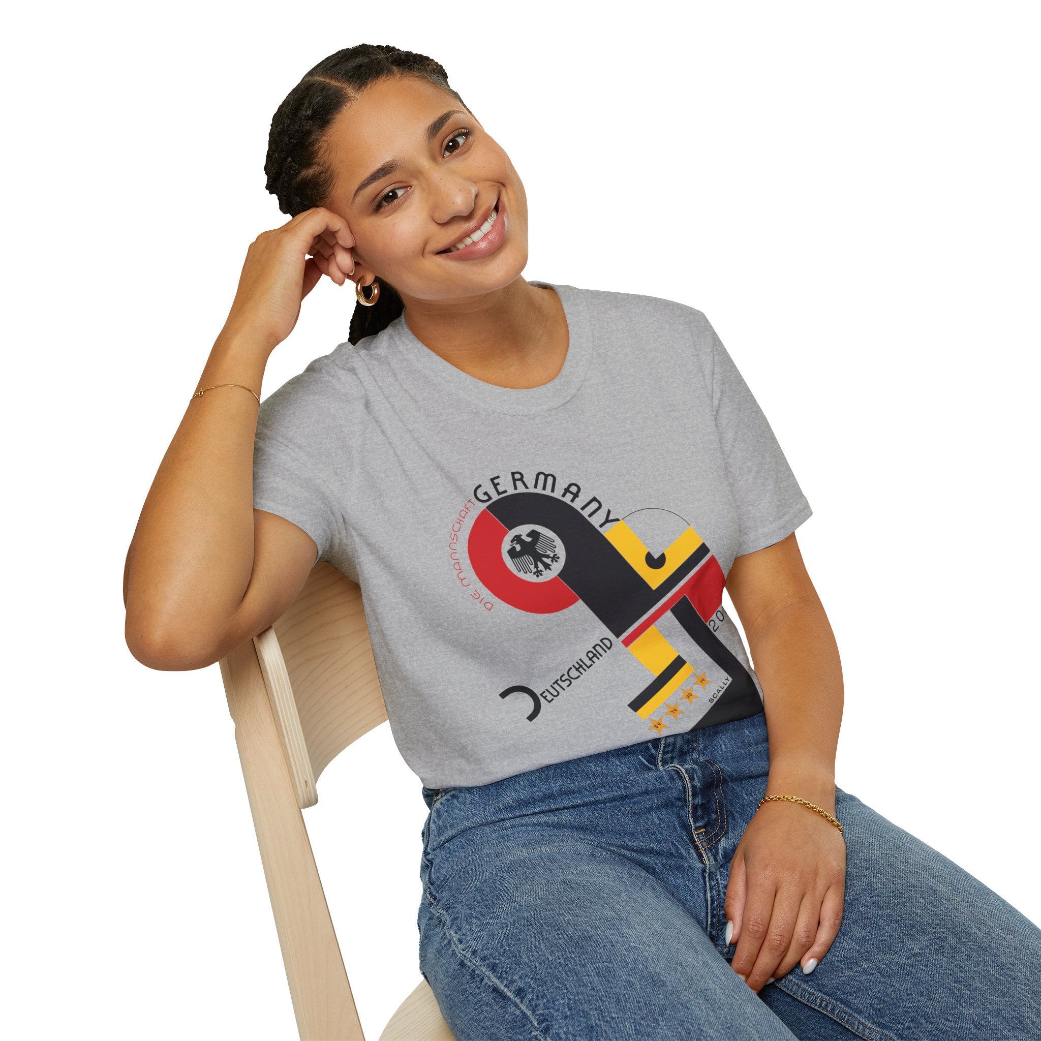 Germany WC 26 Retro T-Shirt | Scally Deutschland Shirt | Die Mannschaft Football Tee | Bauhaus Soccer Shirt | Scallywag Swag