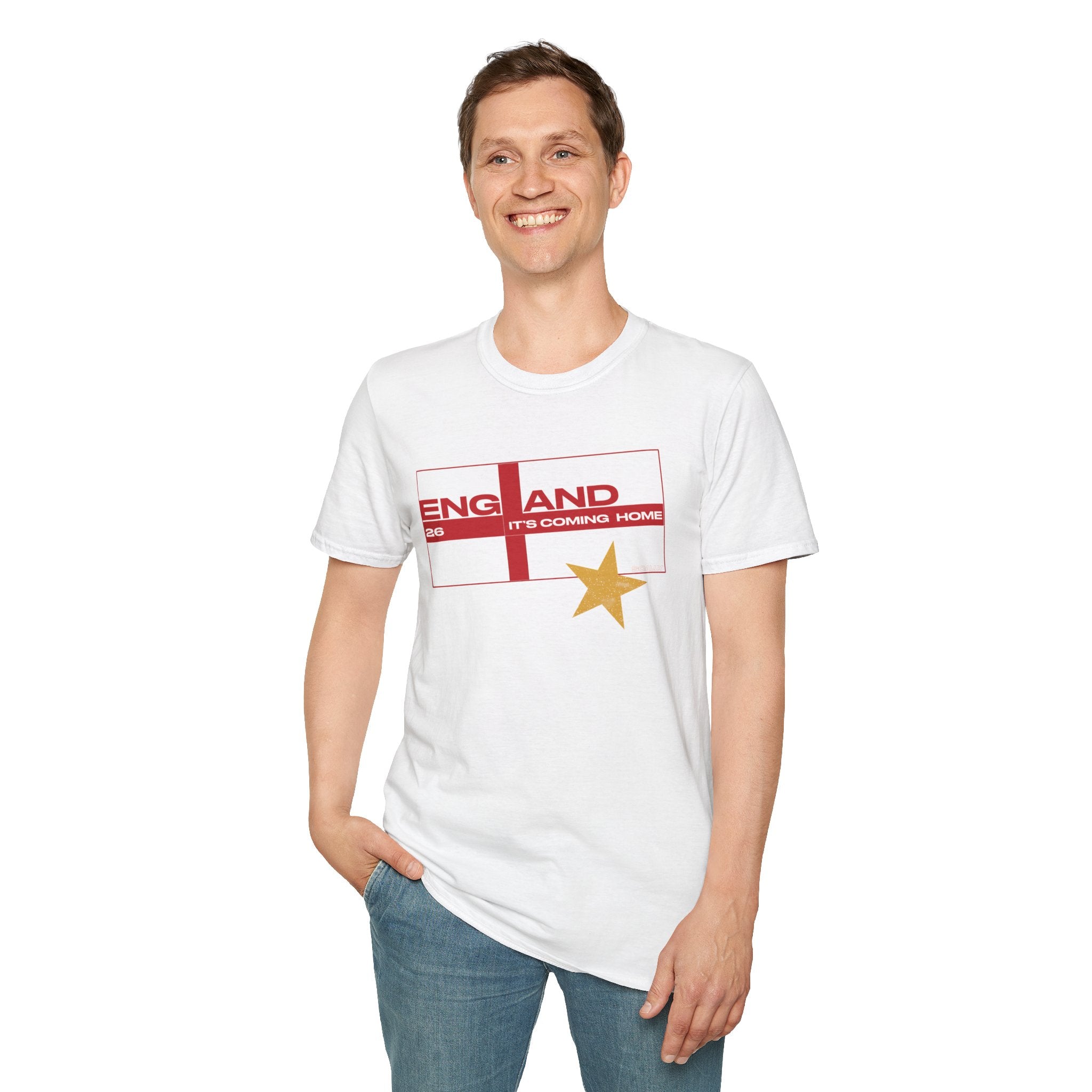 England WC 26 Retro Boys T-Shirt | Scally England Shirt | Three Lions Football Tee | It's Coming Home Shirt | Scallywag Swag