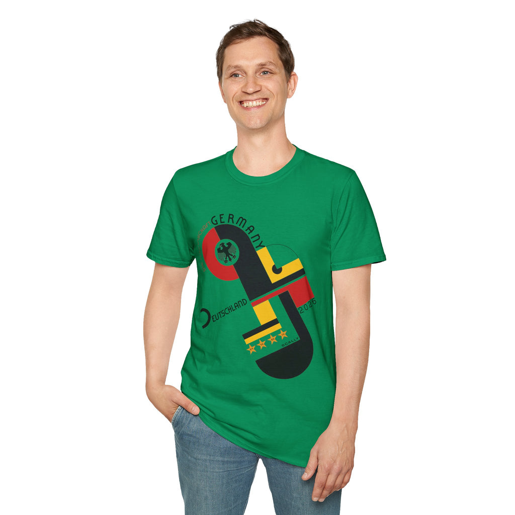 Germany WC 26 Retro T-Shirt | Scally Deutschland Shirt | Die Mannschaft Football Tee | Bauhaus Soccer Shirt | Scallywag Swag