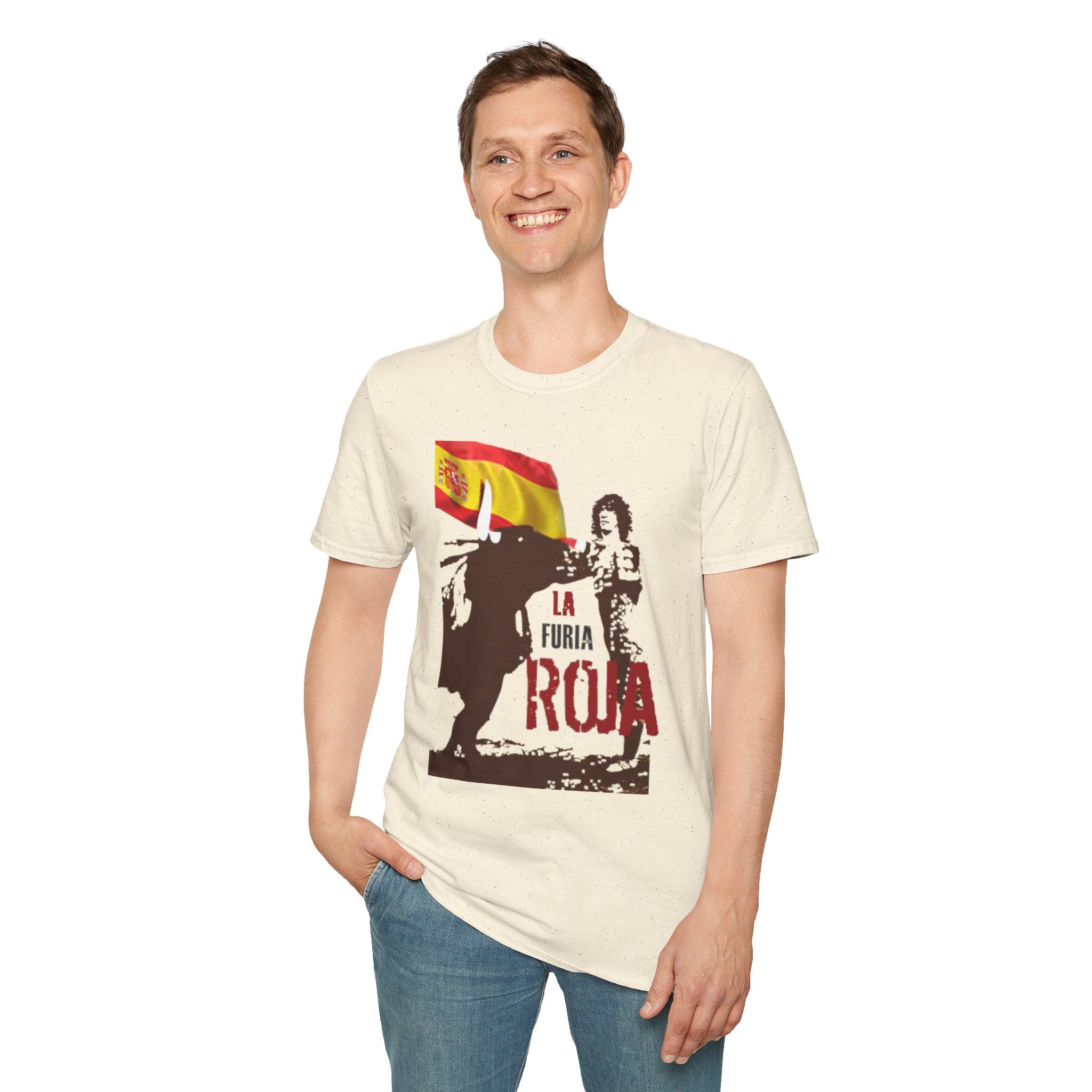 Spain La Furia Roja T-Shirt WC 26 | Retro Spain Football Tee | Spain Soccer Fan Shirt | La Roja Inspired Apparel | Scallywag Swag