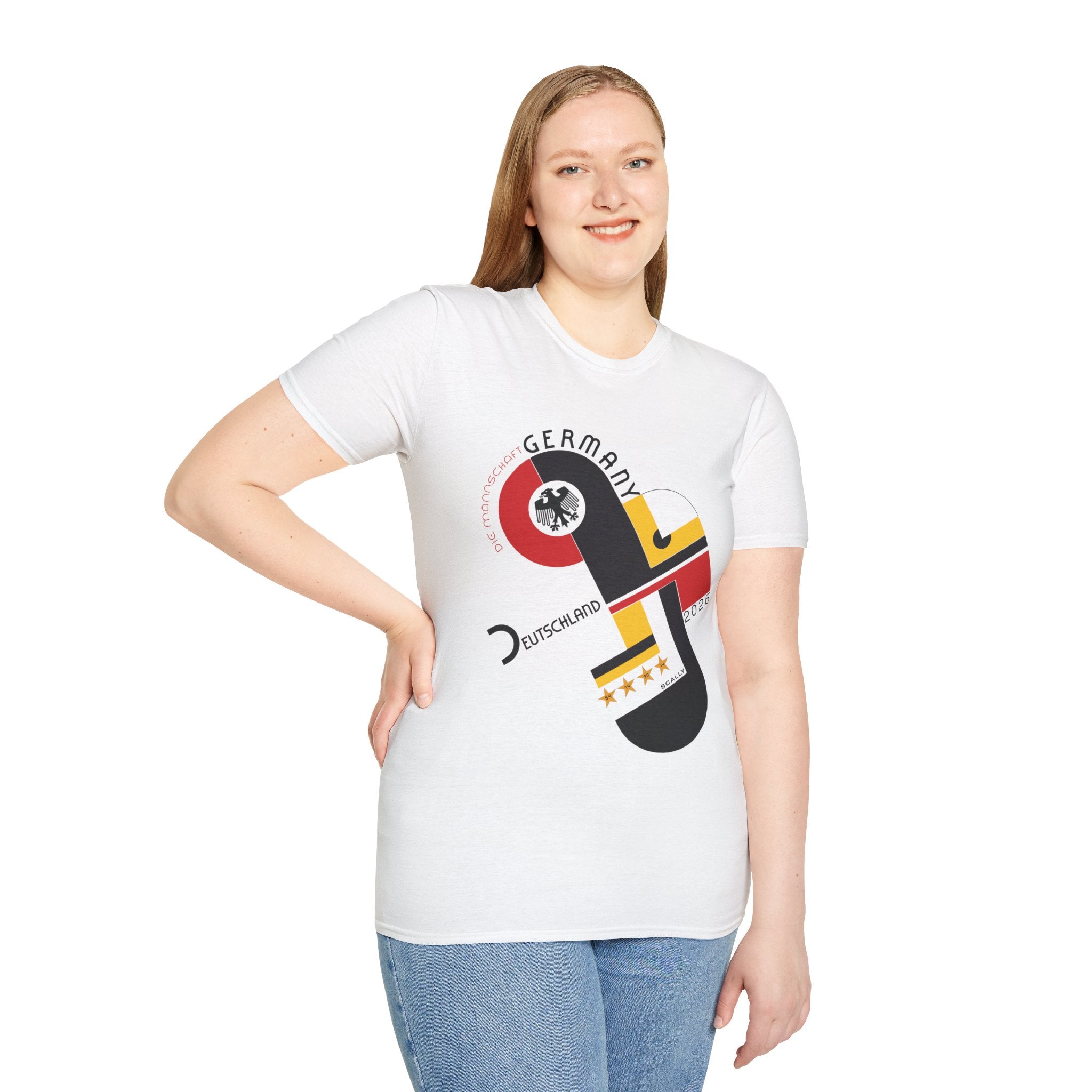 Germany WC 26 Retro T-Shirt | Scally Deutschland Shirt | Die Mannschaft Football Tee | Bauhaus Soccer Shirt | Scallywag Swag