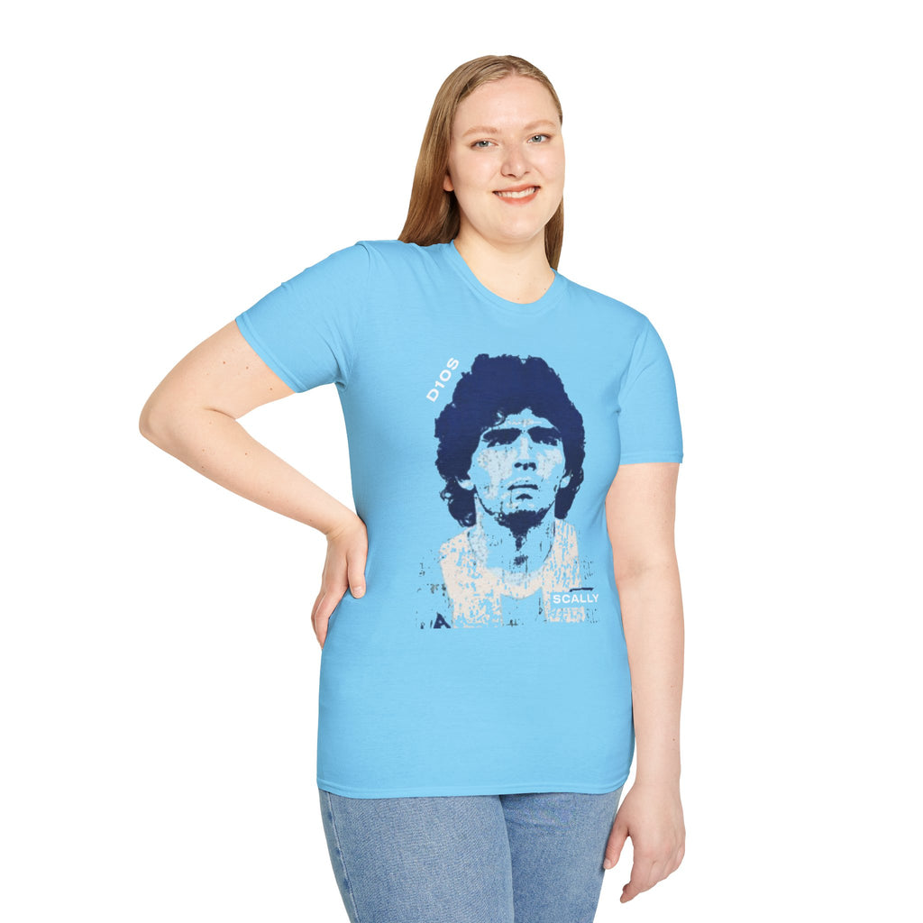 Scally - Diego Maradona Shirt - WC 26 | Retro Argentina Football Tee | Maradona Napoli Inspired T Shirt