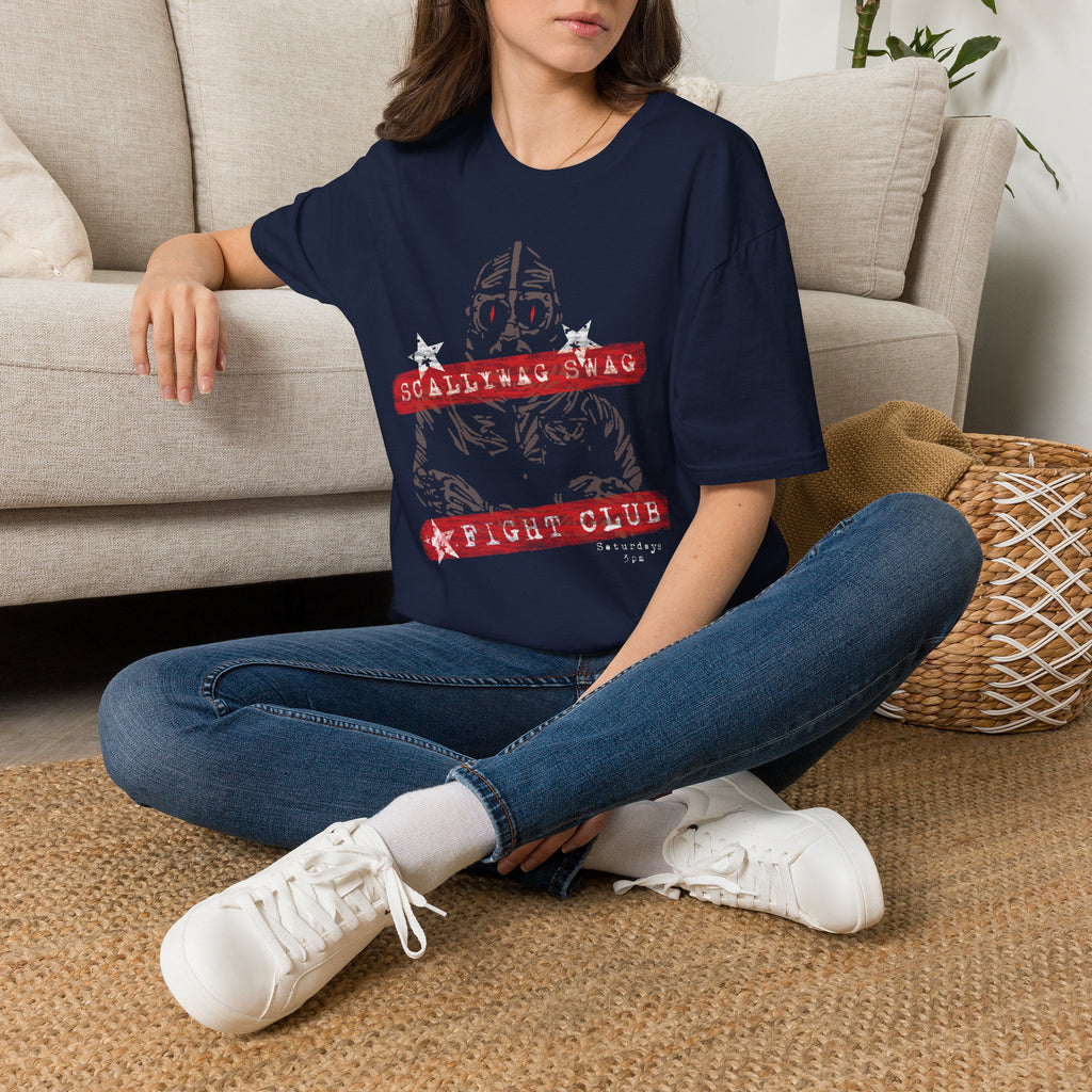 Scallywag Swag Fight Club Saturday 3PM T-Shirt | Football Casual Culture Tee | Retro Matchday Shirt | Scallywag Swag