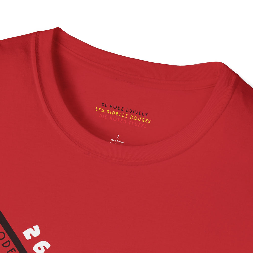 Belgium World Cup 26 Retro T-Shirt | Red Devils Football Tee | Belgium Soccer Fan Shirt | Retro Belgium Football Apparel | Scallywag Swag