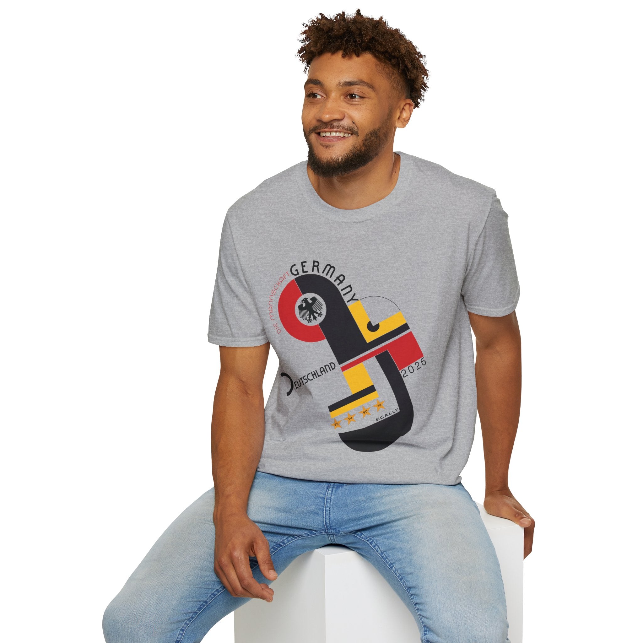 Germany WC 26 Retro T-Shirt | Scally Deutschland Shirt | Die Mannschaft Football Tee | Bauhaus Soccer Shirt | Scallywag Swag