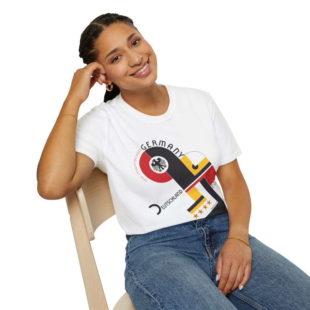 Germany WC 26 Retro T-Shirt | Scally Deutschland Shirt | Die Mannschaft Football Tee | Bauhaus Soccer Shirt | Scallywag Swag
