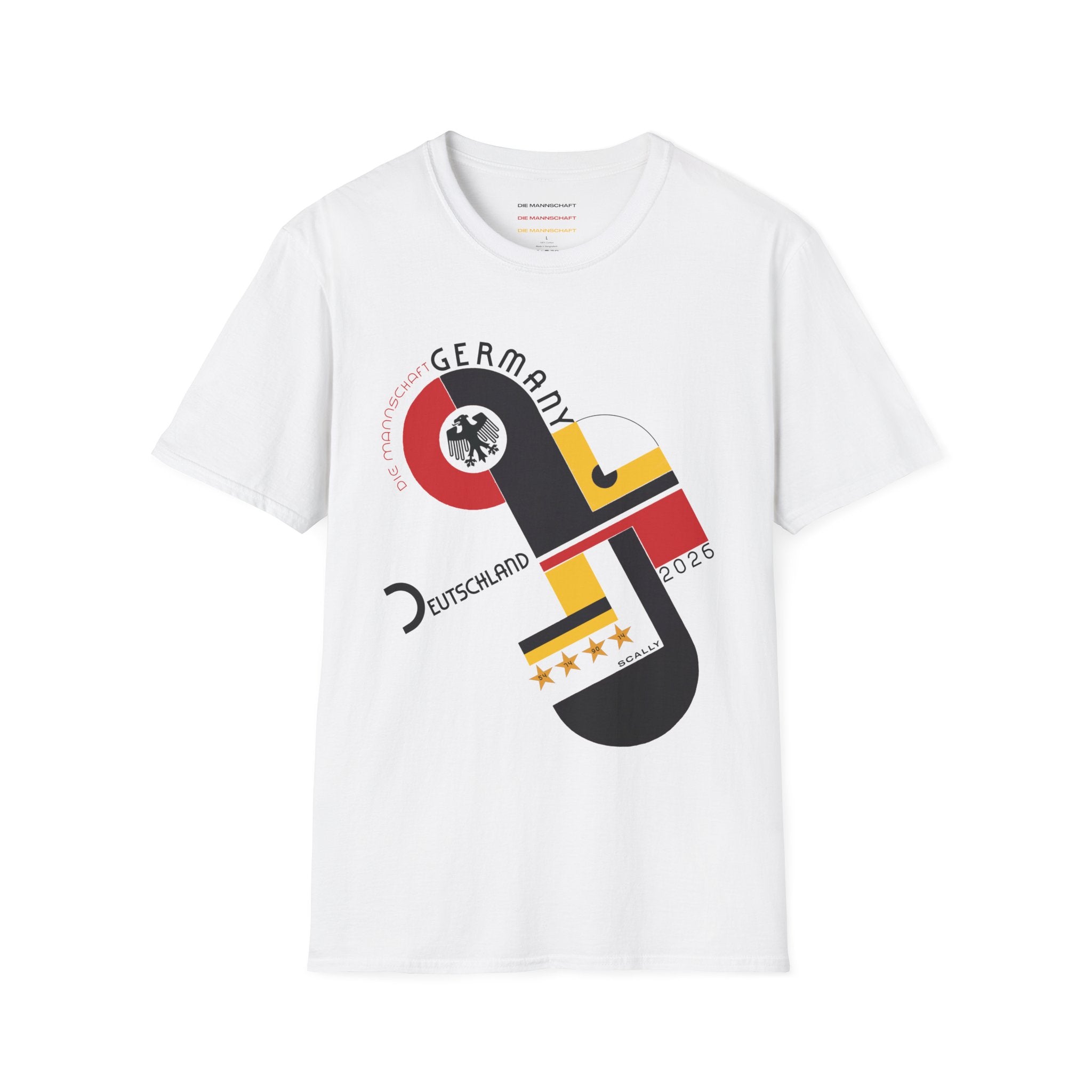 Germany WC 26 Retro T-Shirt | Scally Deutschland Shirt | Die Mannschaft Football Tee | Bauhaus Soccer Shirt | Scallywag Swag