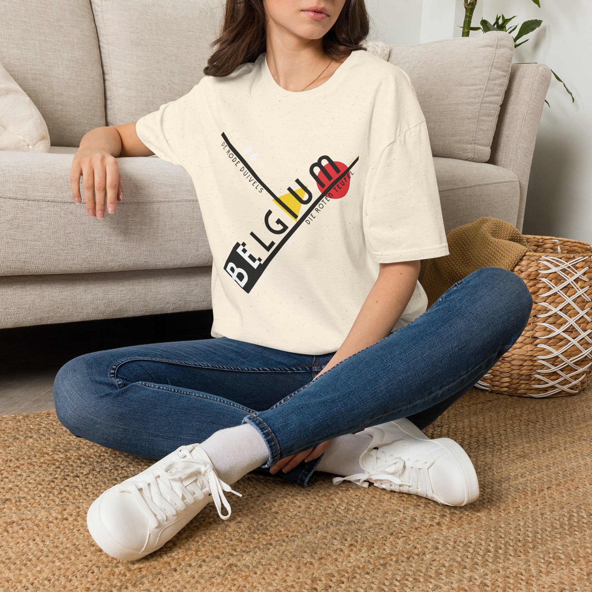 Belgium World Cup 26 Retro T-Shirt | Red Devils Football Tee | Belgium Soccer Fan Shirt | Retro Belgium Football Apparel | Scallywag Swag