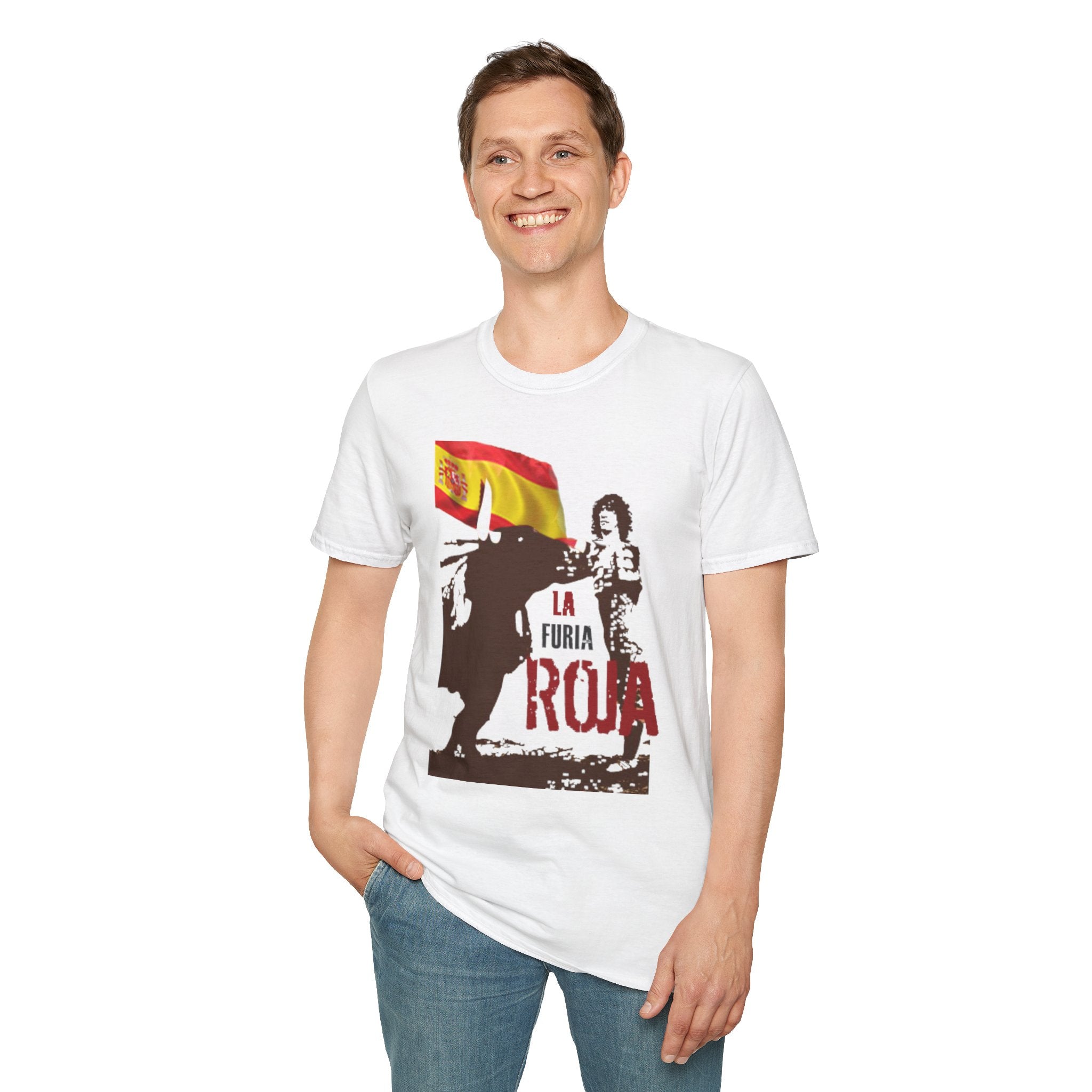 Spain La Furia Roja T-Shirt WC 26 | Retro Spain Football Tee | Spain Soccer Fan Shirt | La Roja Inspired Apparel | Scallywag Swag