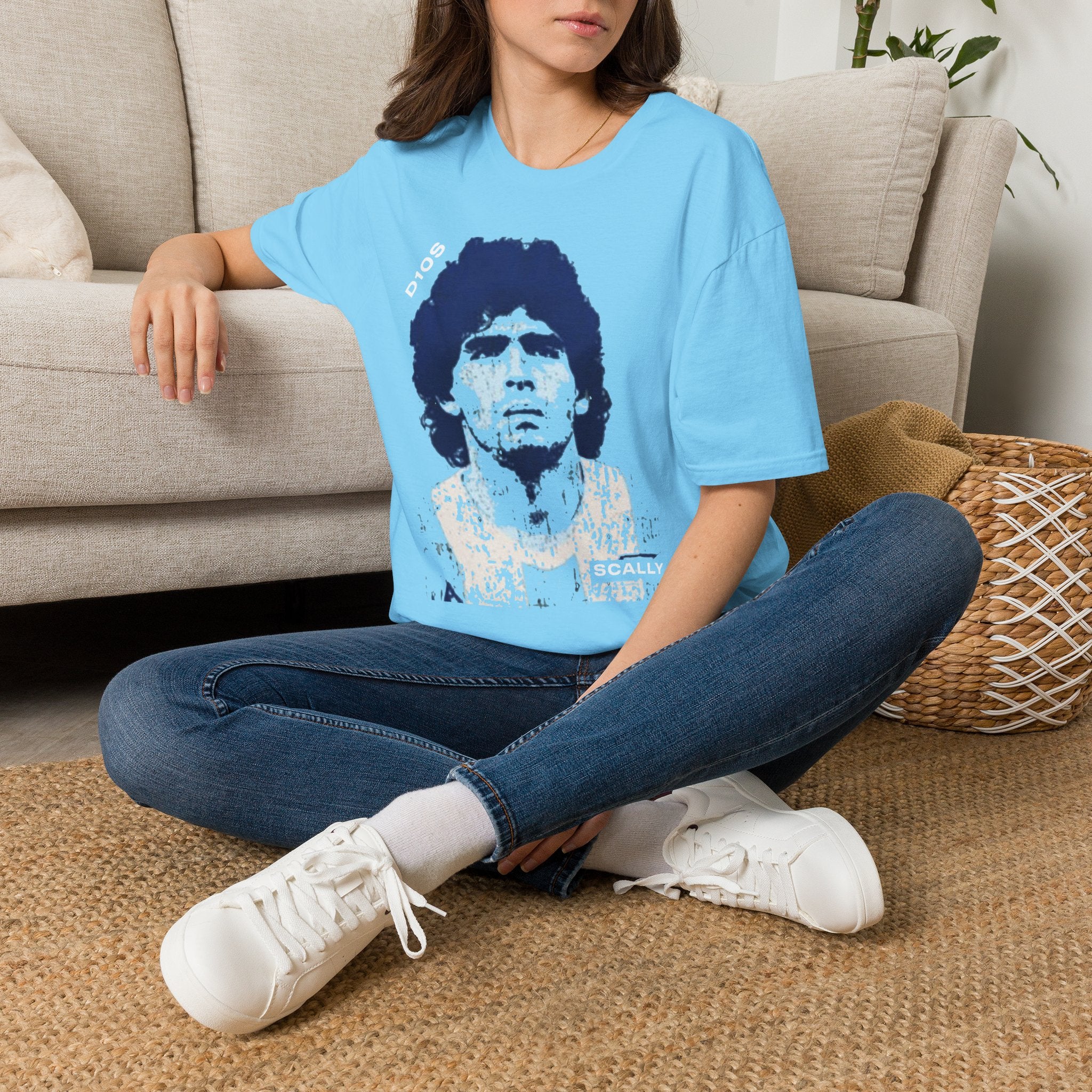 Scally - Diego Maradona Shirt - WC 26 | Retro Argentina Football Tee | Maradona Napoli Inspired T Shirt
