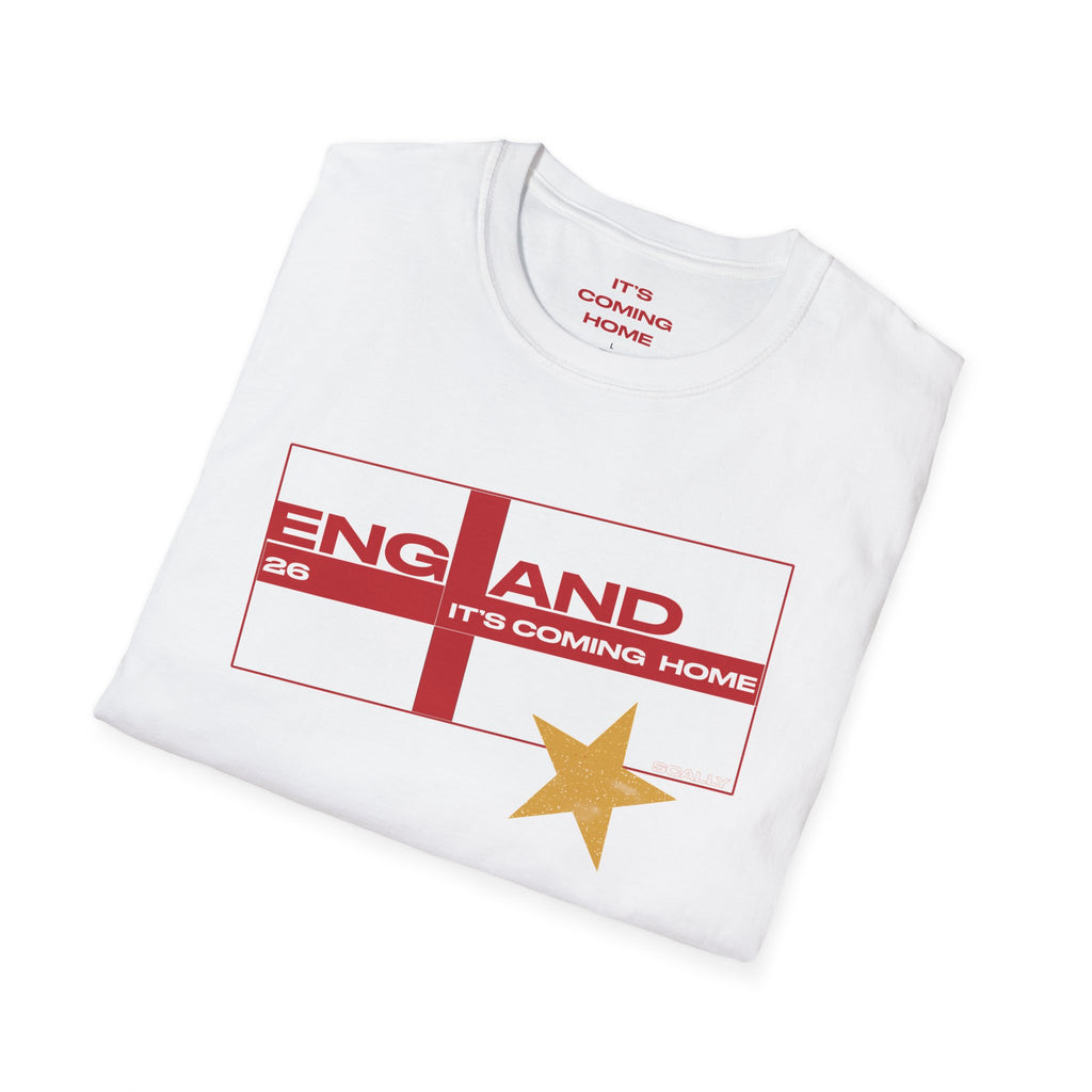 England WC 26 Retro Boys T-Shirt | Scally England Shirt | Three Lions Football Tee | It's Coming Home Shirt | Scallywag Swag
