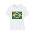 Brazil Flag Soccer Field WC 26 T-Shirt | Brazil Football Tee | Retro Brazil Soccer Fan Shirt | Seleção Inspired Apparel | Scallywag Swag