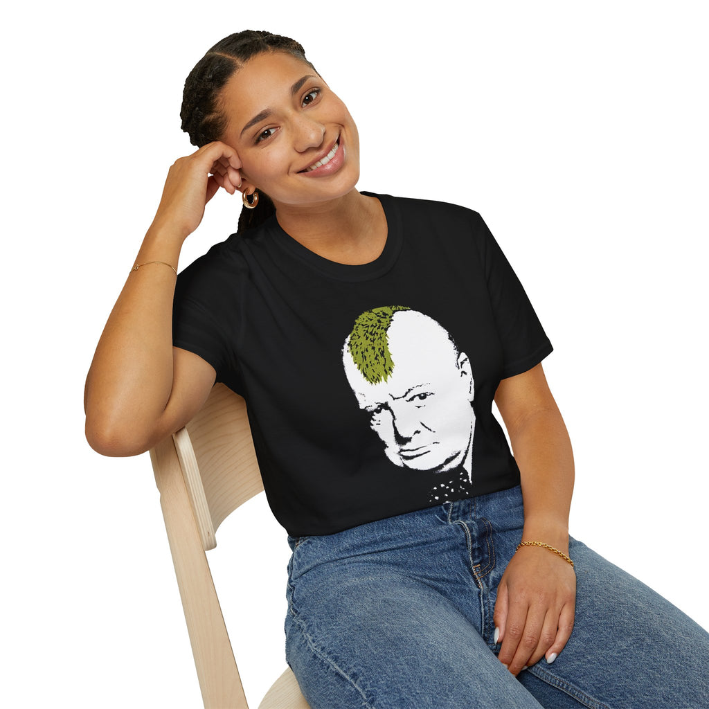 Scally Churchill Punk Banksy T-Shirt | Punk Street Art Inspired Tee | Rebel Graphic Shirt | Scallywag Swag
