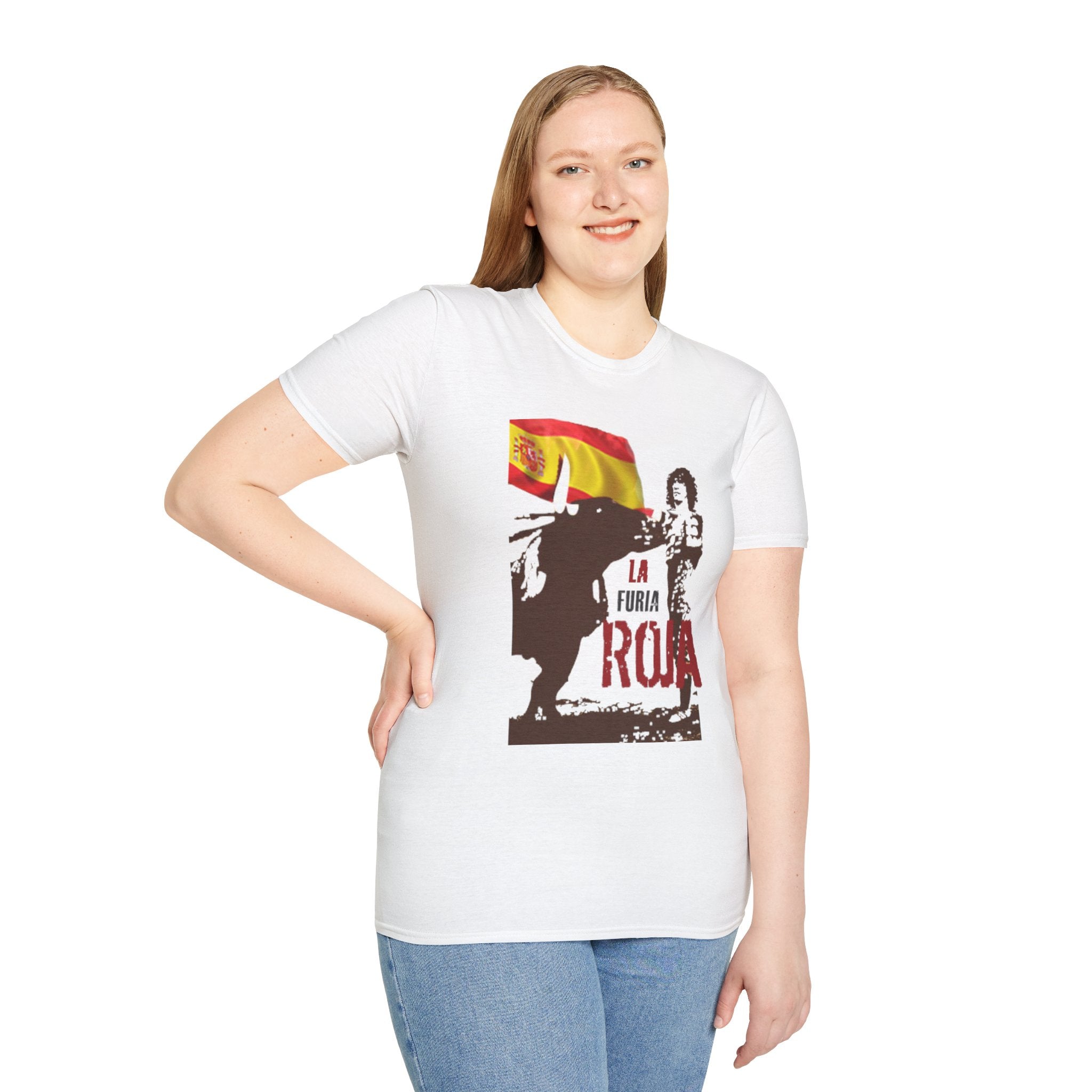 Spain La Furia Roja T-Shirt WC 26 | Retro Spain Football Tee | Spain Soccer Fan Shirt | La Roja Inspired Apparel | Scallywag Swag
