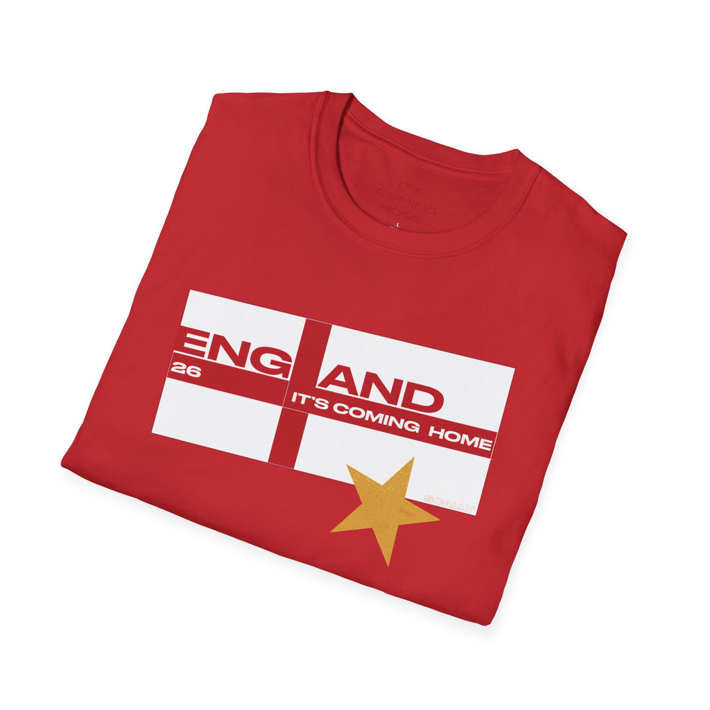 England WC 26 Retro Boys T-Shirt | Scally England Shirt | Three Lions Football Tee | It's Coming Home Shirt | Scallywag Swag