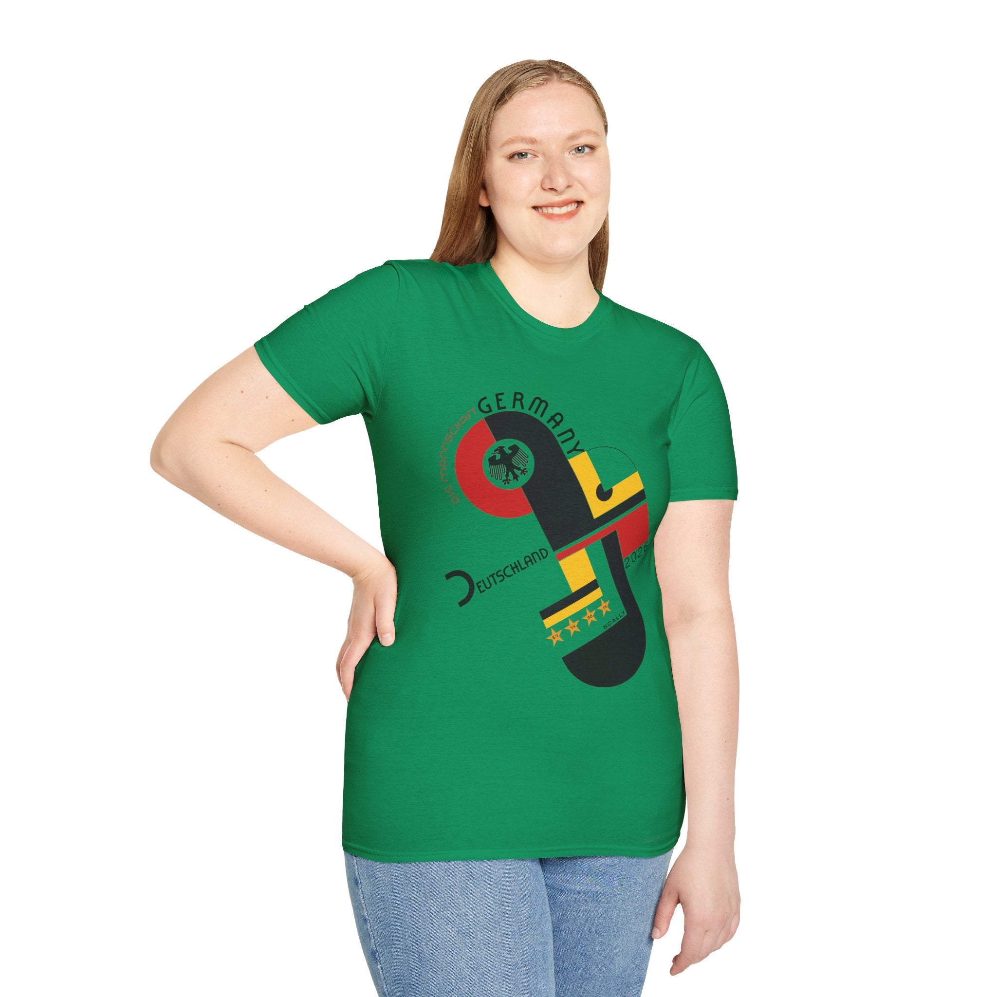 Germany WC 26 Retro T-Shirt | Scally Deutschland Shirt | Die Mannschaft Football Tee | Bauhaus Soccer Shirt | Scallywag Swag