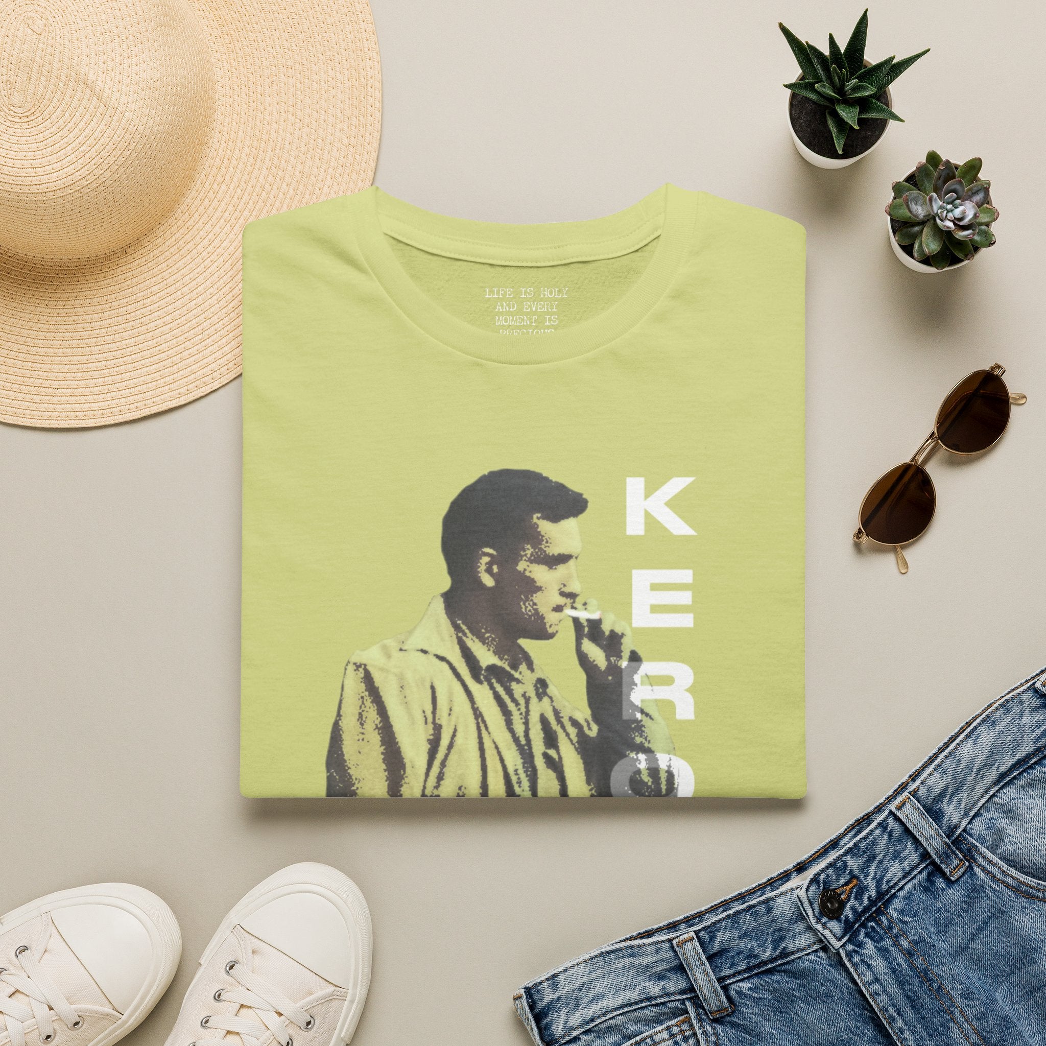 Jack Kerouac Life Is Precious T-Shirt | Beat Generation Tee | Literary Streetwear | On The Road Inspired Shirt | Scallywag Swag