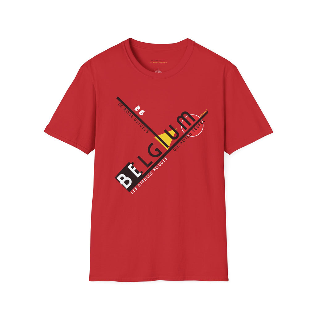 Belgium World Cup 26 Retro T-Shirt | Red Devils Football Tee | Belgium Soccer Fan Shirt | Retro Belgium Football Apparel | Scallywag Swag