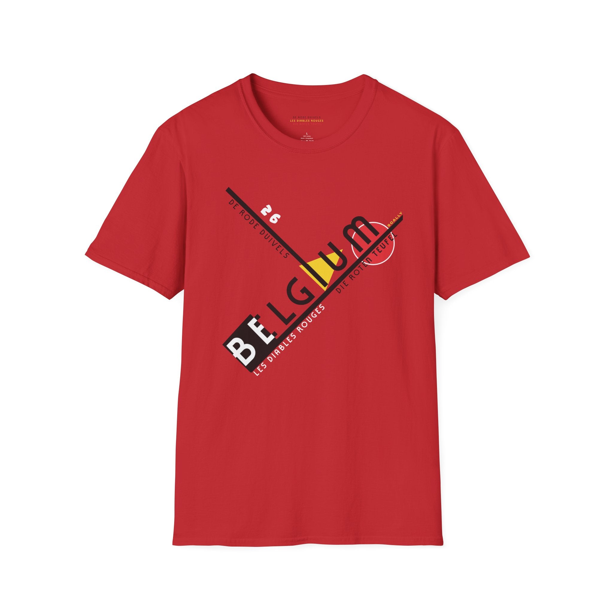 Belgium World Cup 26 Retro T-Shirt | Red Devils Football Tee | Belgium Soccer Fan Shirt | Retro Belgium Football Apparel | Scallywag Swag