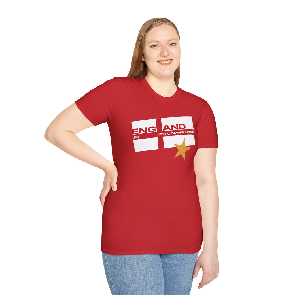 England WC 26 Retro Boys T-Shirt | Scally England Shirt | Three Lions Football Tee | It's Coming Home Shirt | Scallywag Swag