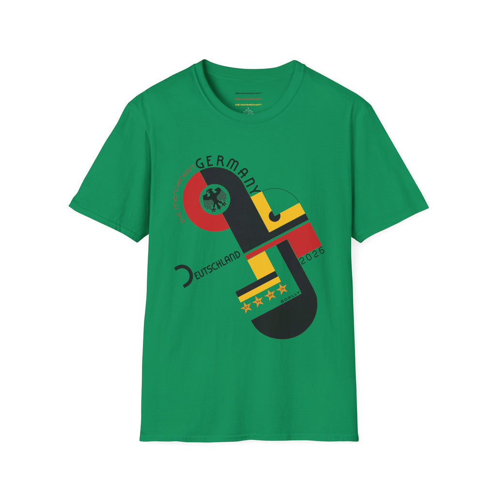 Germany WC 26 Retro T-Shirt | Scally Deutschland Shirt | Die Mannschaft Football Tee | Bauhaus Soccer Shirt | Scallywag Swag