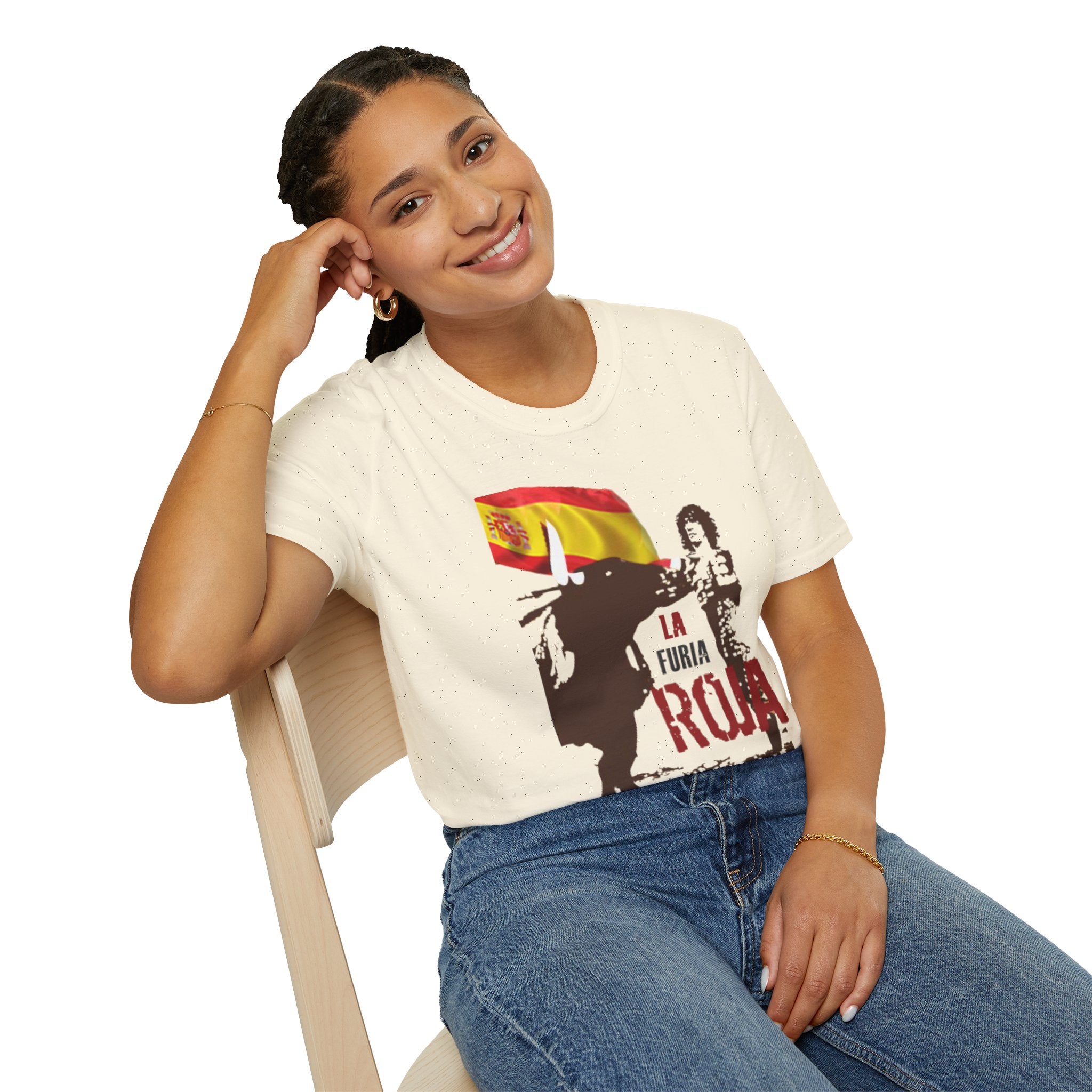 Spain La Furia Roja T-Shirt WC 26 | Retro Spain Football Tee | Spain Soccer Fan Shirt | La Roja Inspired Apparel | Scallywag Swag