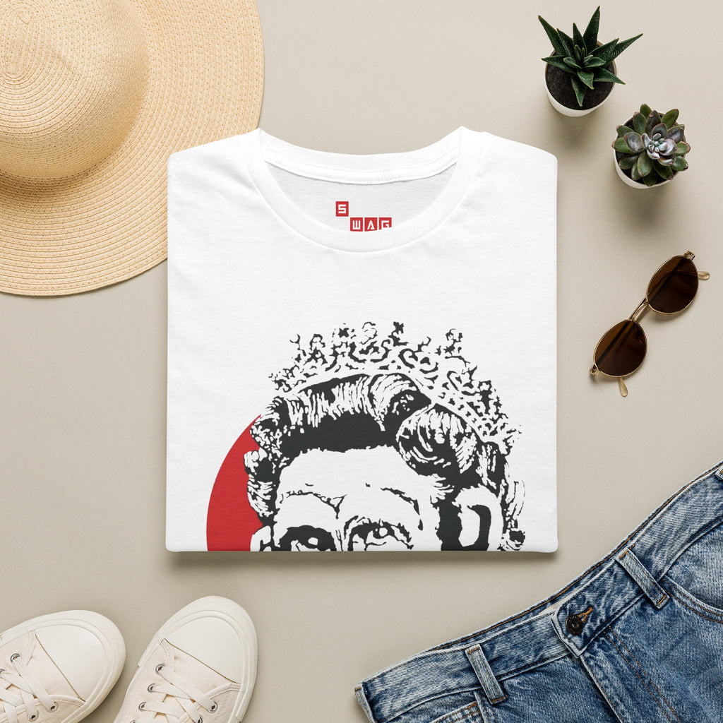 Scally Monkey Queen Banksy T-Shirt | Punk Street Art Graphic Tee | Rebel Monkey Streetwear | Scallywag Swag