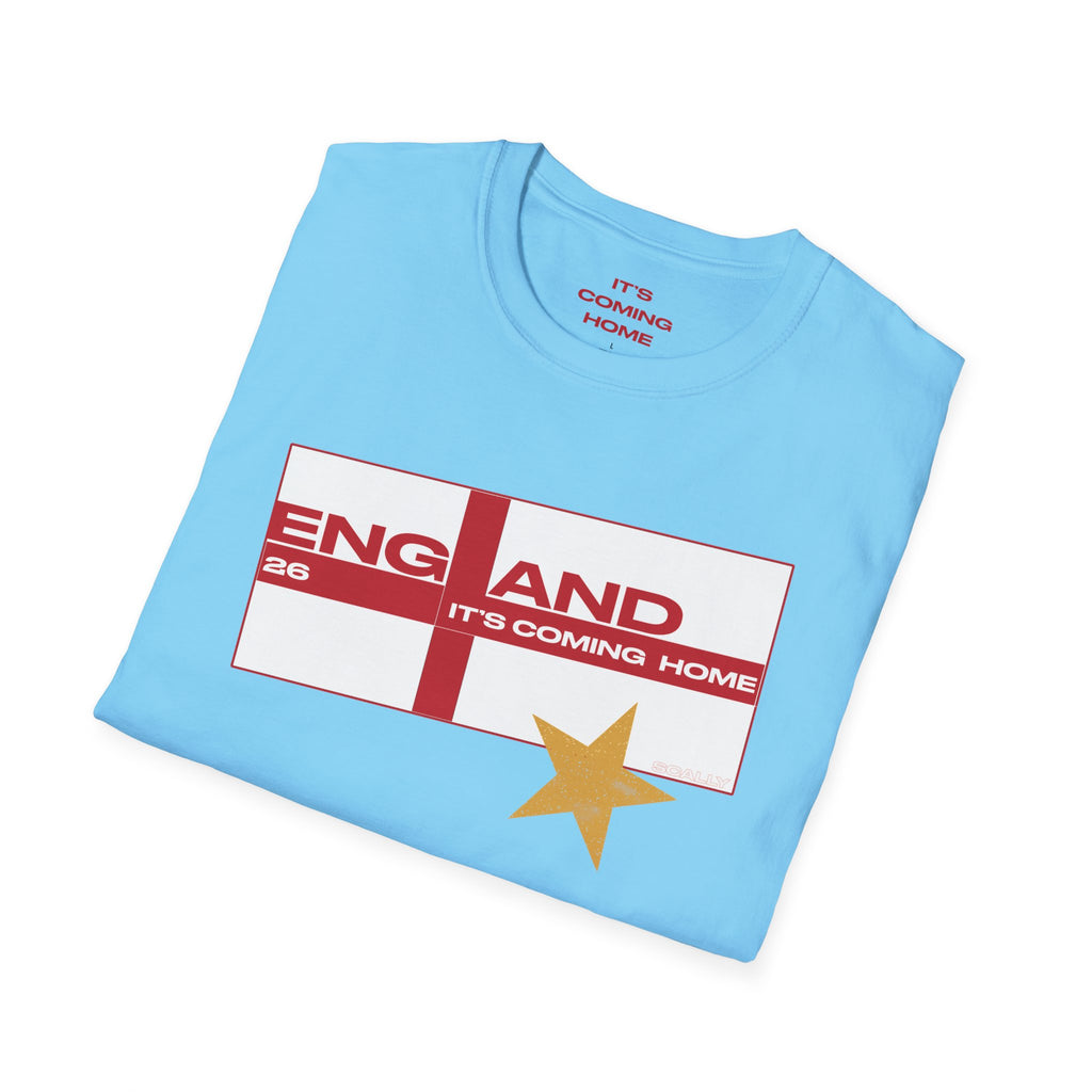 England WC 26 Retro Boys T-Shirt | Scally England Shirt | Three Lions Football Tee | It's Coming Home Shirt | Scallywag Swag