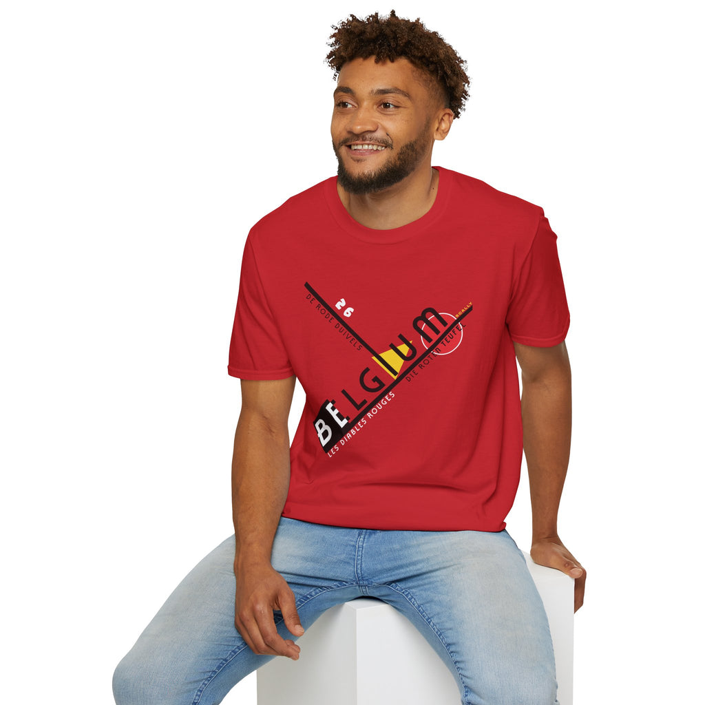 Belgium World Cup 26 Retro T-Shirt | Red Devils Football Tee | Belgium Soccer Fan Shirt | Retro Belgium Football Apparel | Scallywag Swag