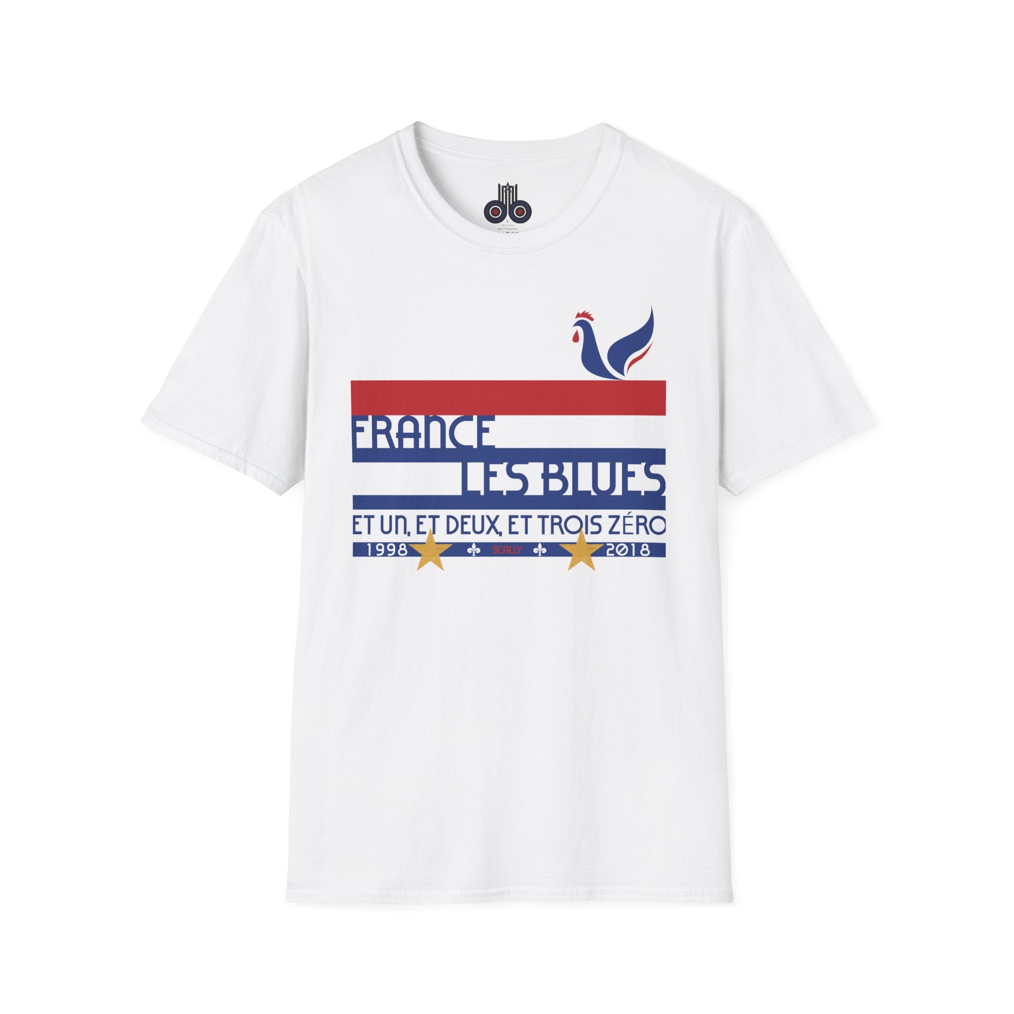 France World Cup 26 Retro T-Shirt | Scally Les Bleus Shirt | France Football Tee | Retro Soccer Shirt | Scallywag Swag