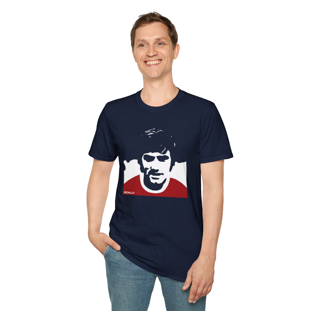 George Best Scally | Football Casual Culture Tee | Retro Man Utd Shirt | Scallywag Swag